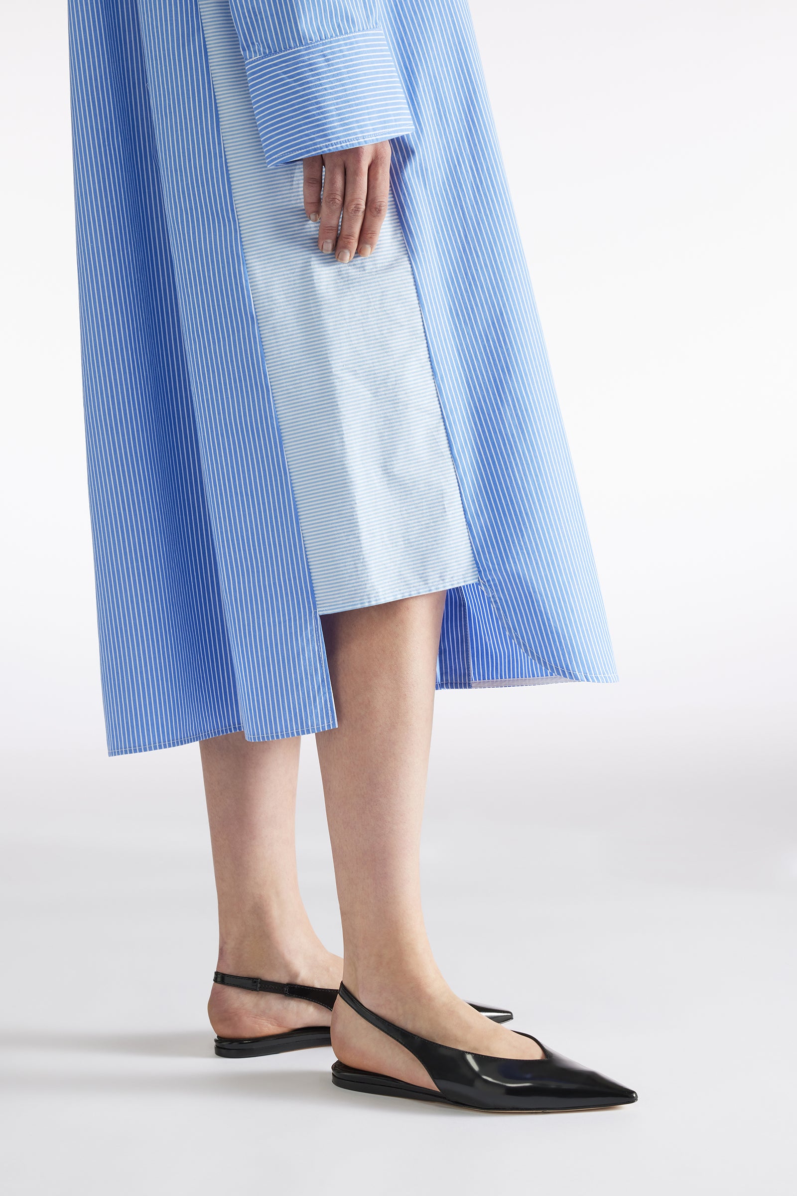 ABITO CHEMISIER MIX RIGHE