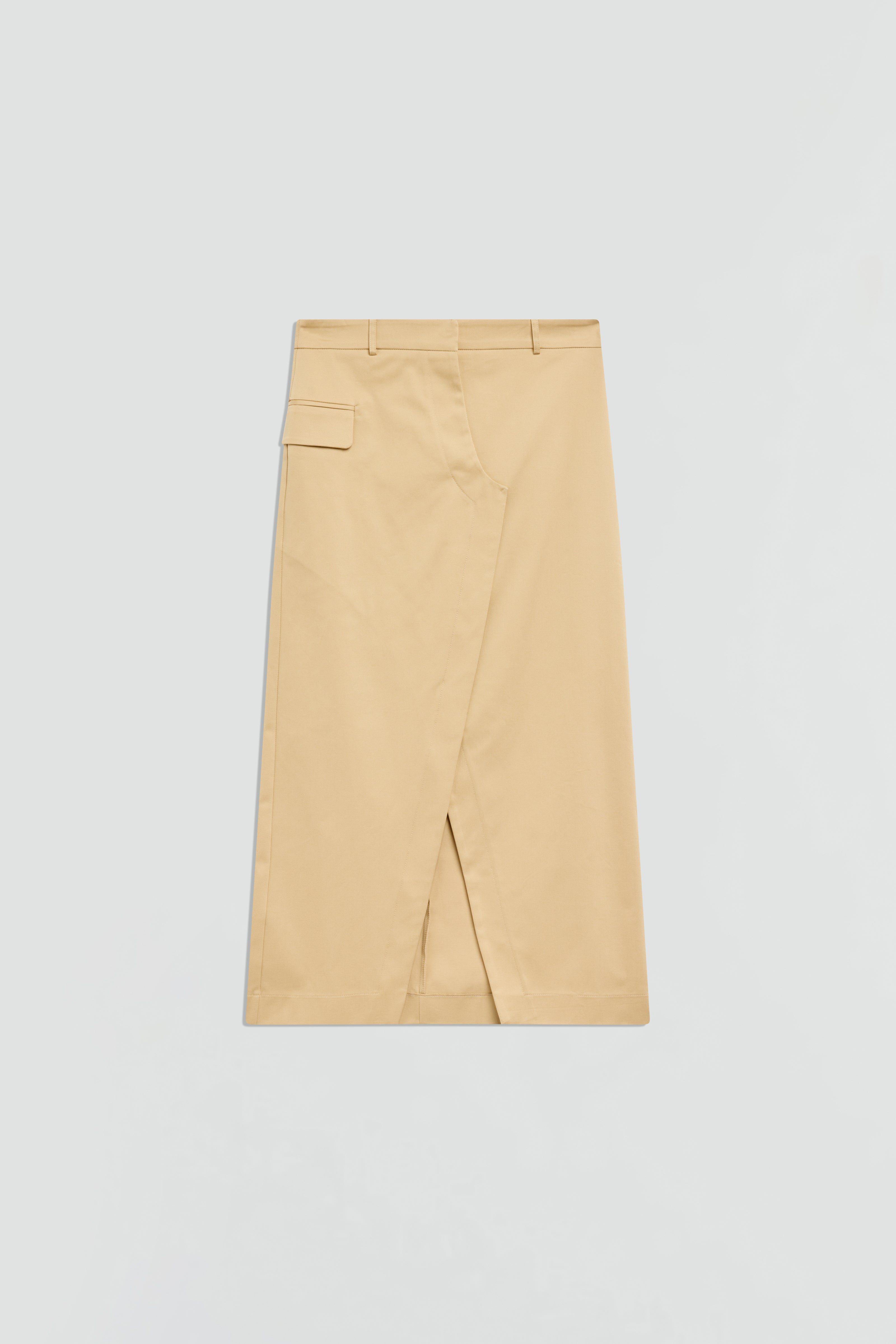JUPE EN GABARDINE DE LAINE