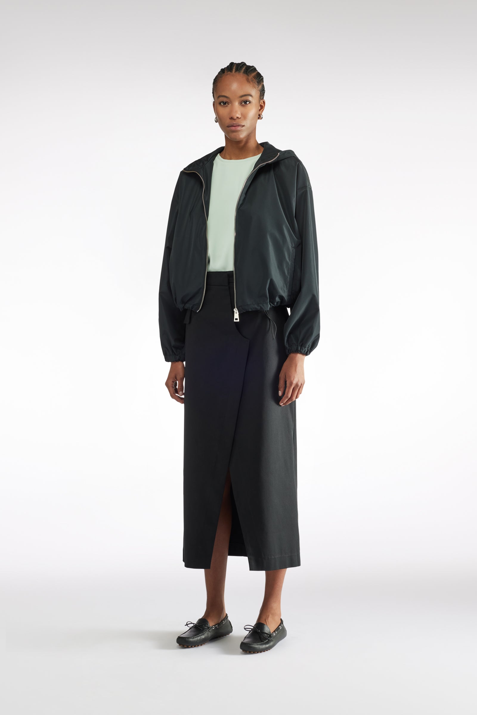 JUPE EN GABARDINE DE LAINE