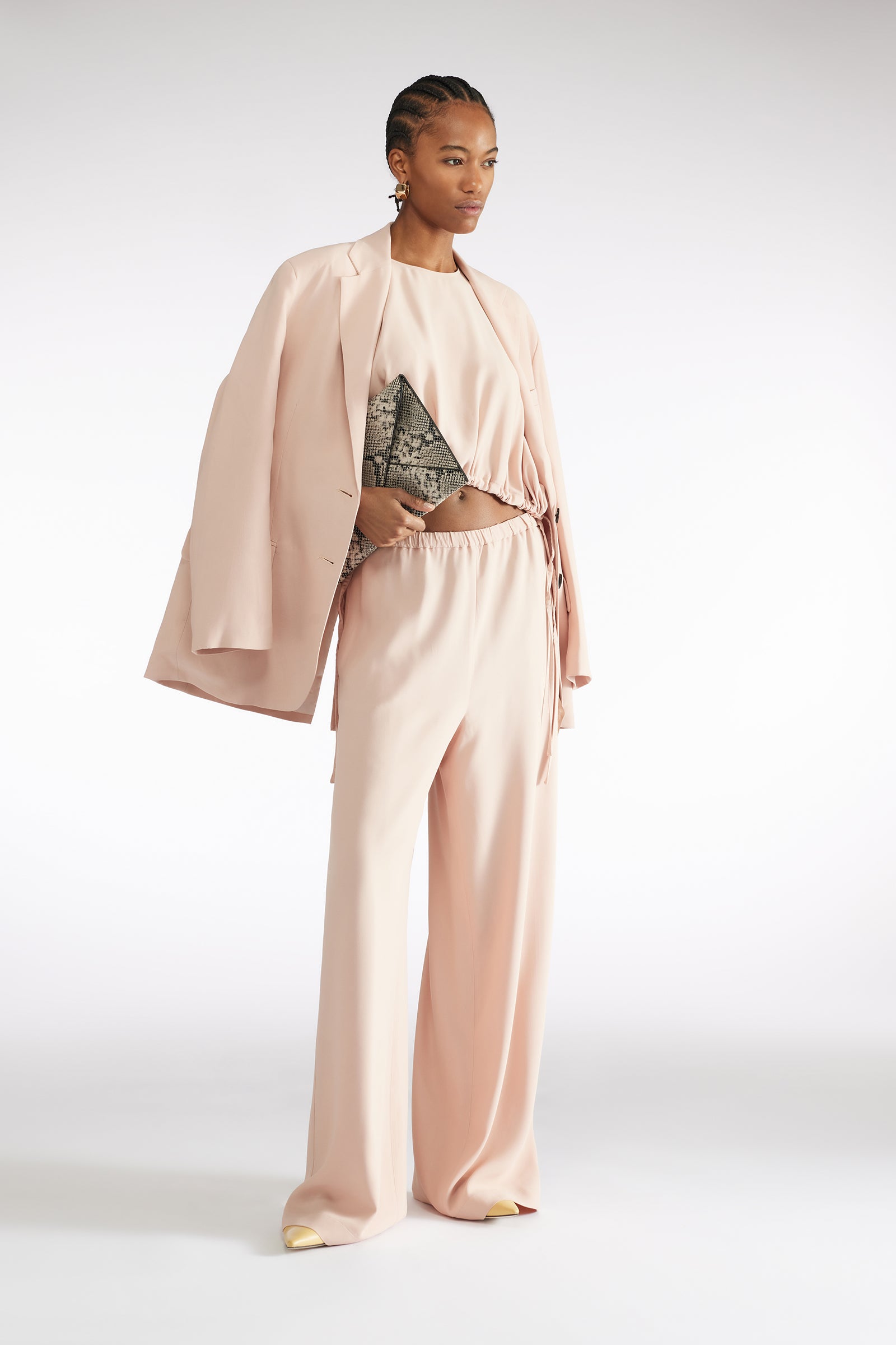 BLOUSE Ã CORDON DE SERRAGE