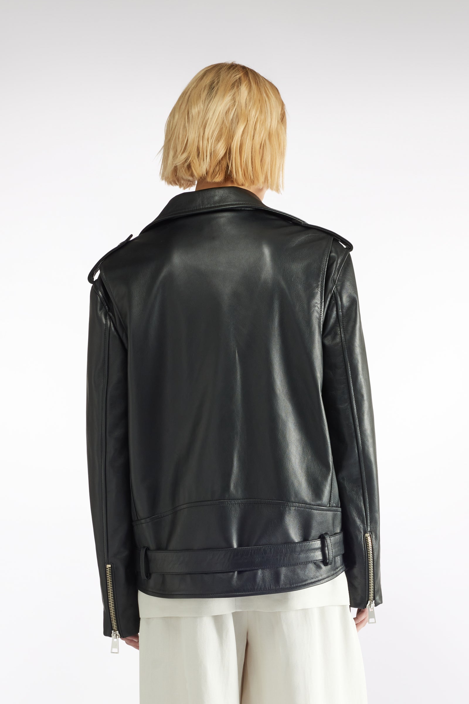 GIACCA BIKER VERA PELLE