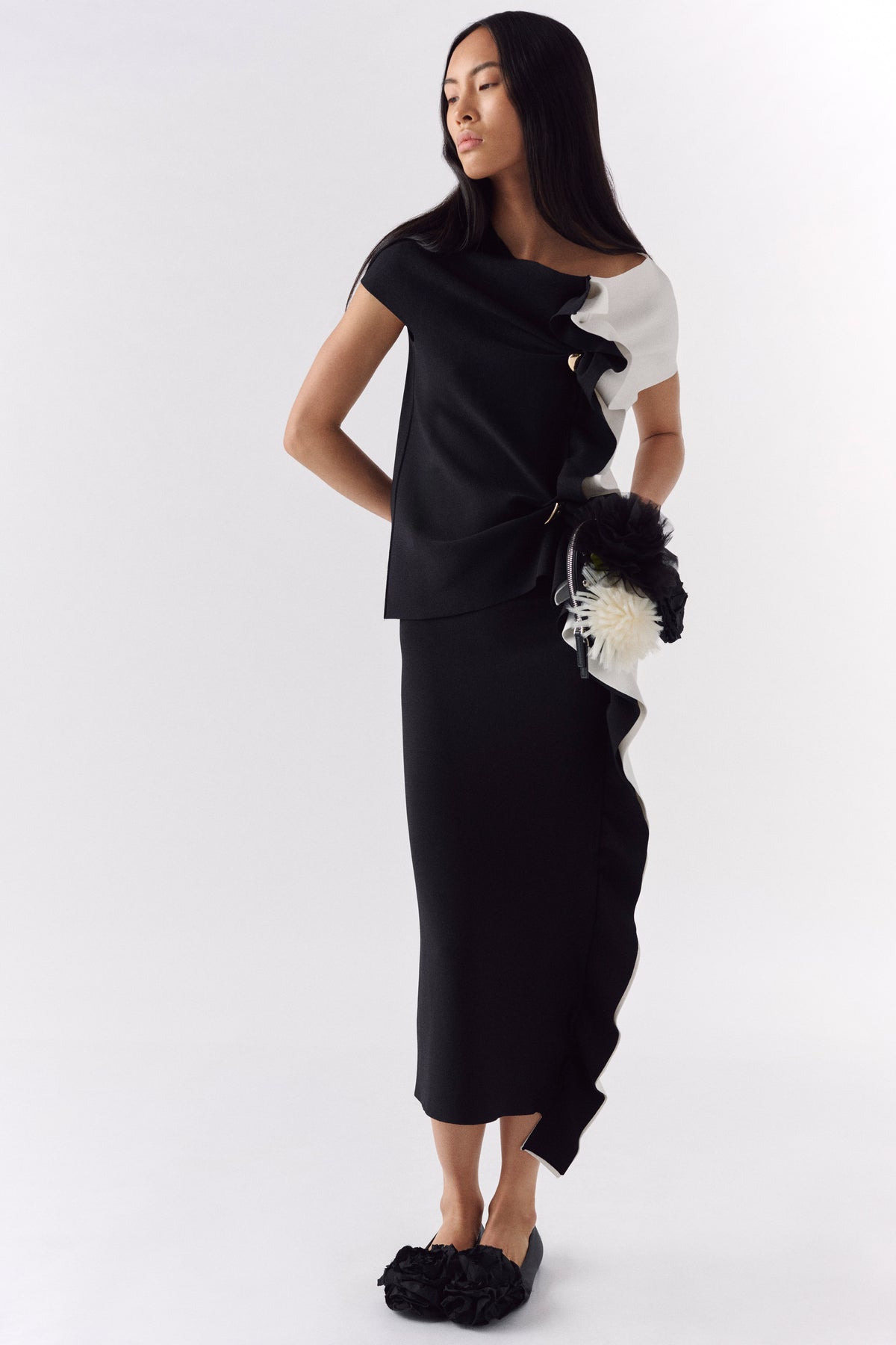Topshop - Gonna lunga sartoriale grigia con incrocio | ASOS Topshop - Gonna lunga sartoriale grigia con incrocio | ASOS