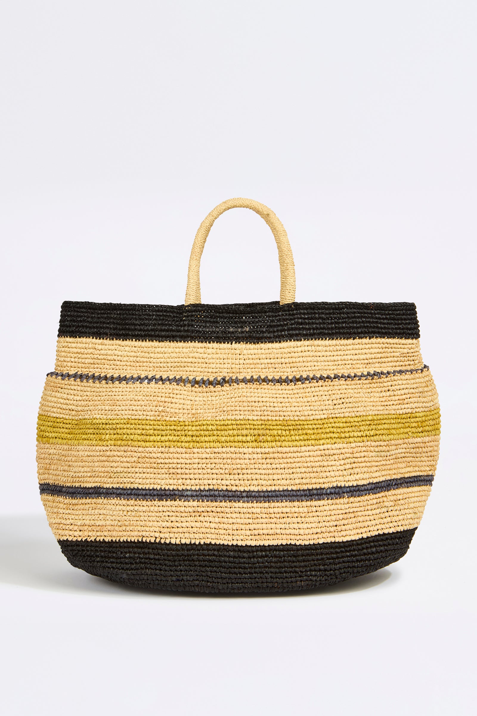 STRIPED BALL TOTE BAG