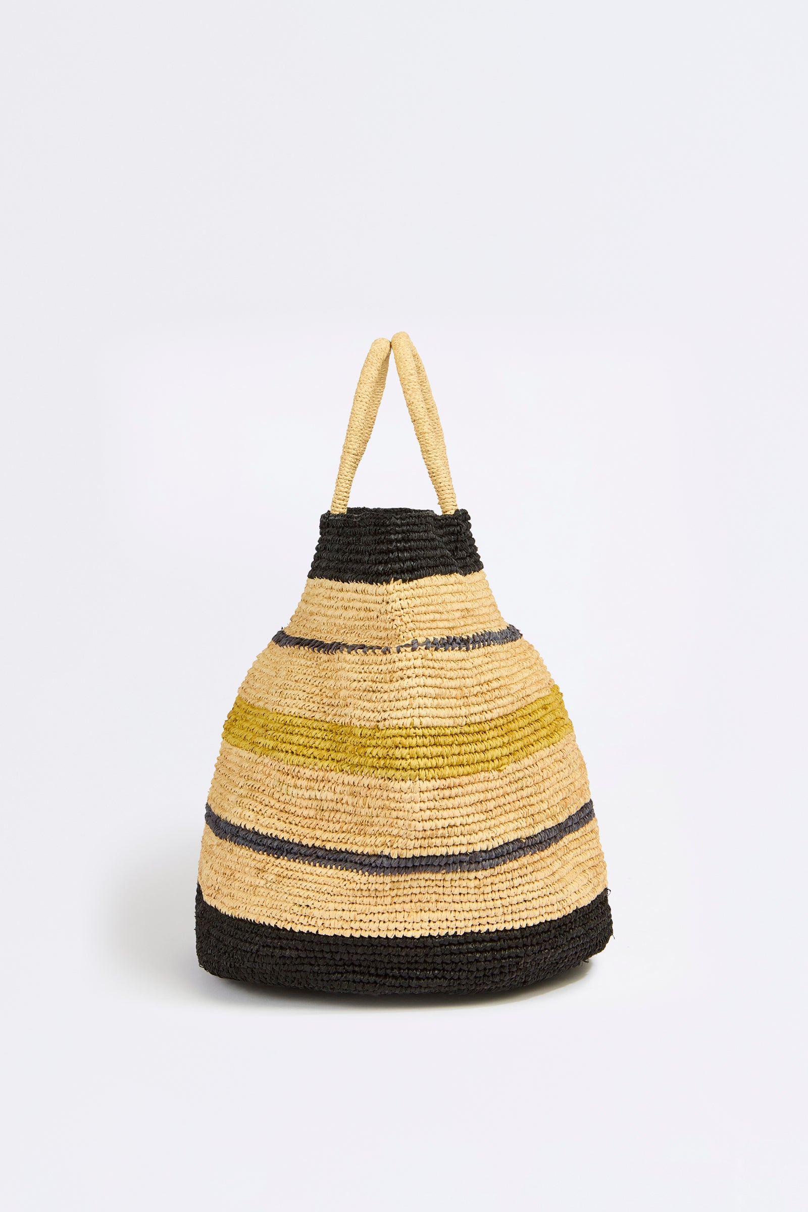 STRIPED BALL TOTE BAG