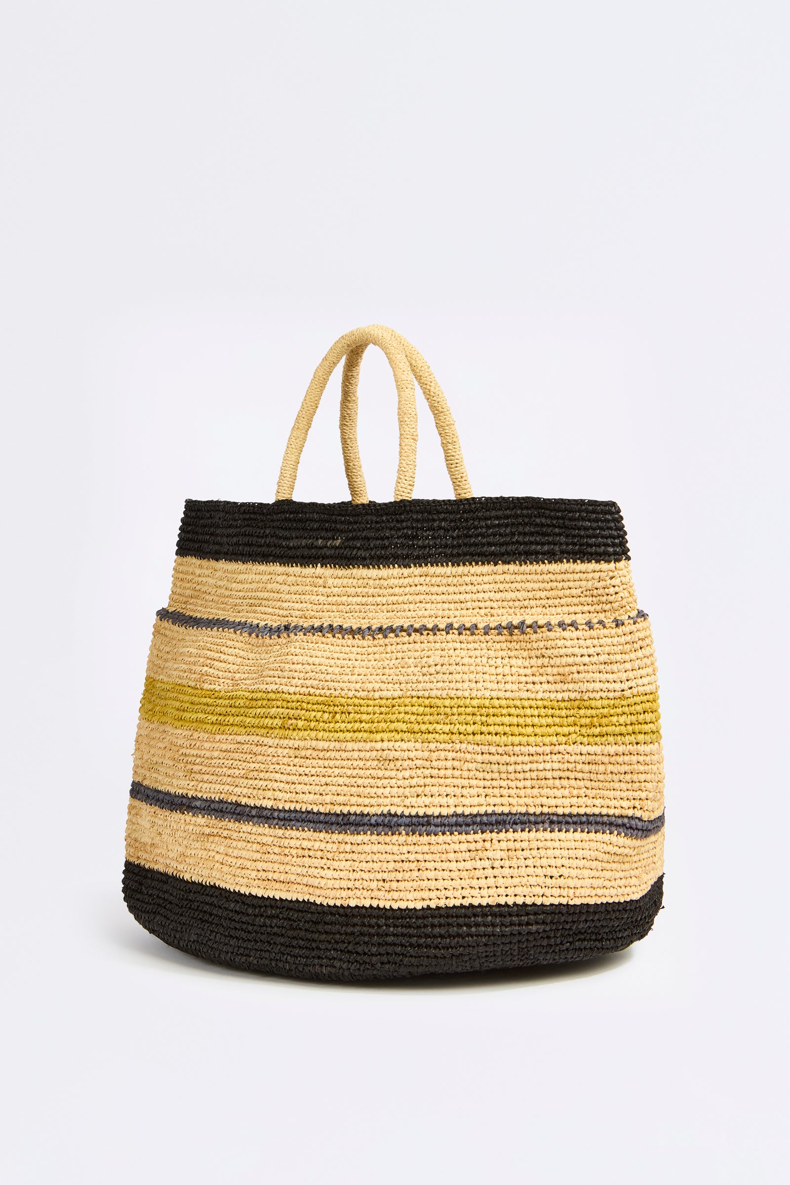 STRIPED BALL TOTE BAG