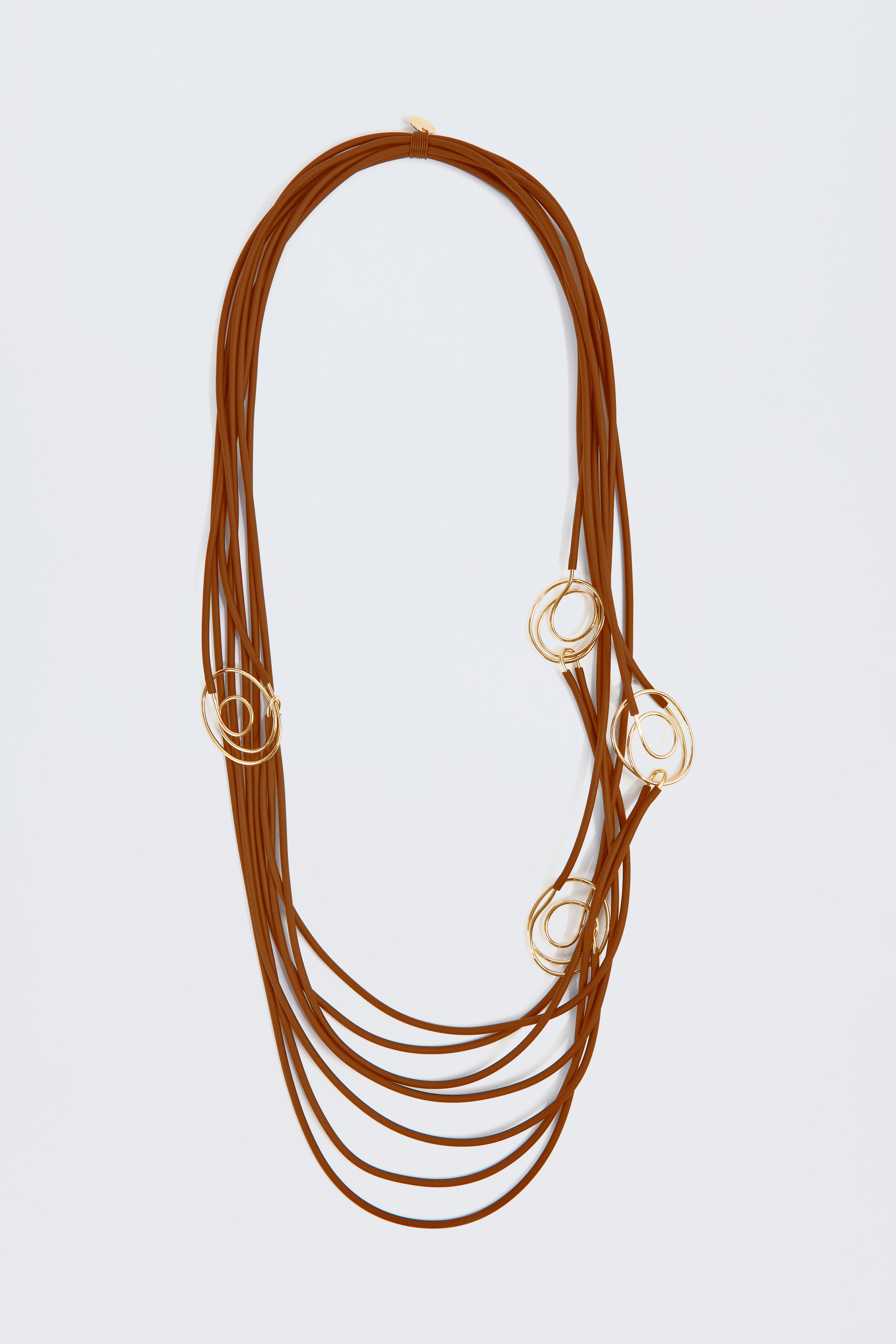 公式【1JINN STUDIO】 Braided l Long Necklace 1JINN STUDIO] Braided Metal Long Necklace - 올드런드리