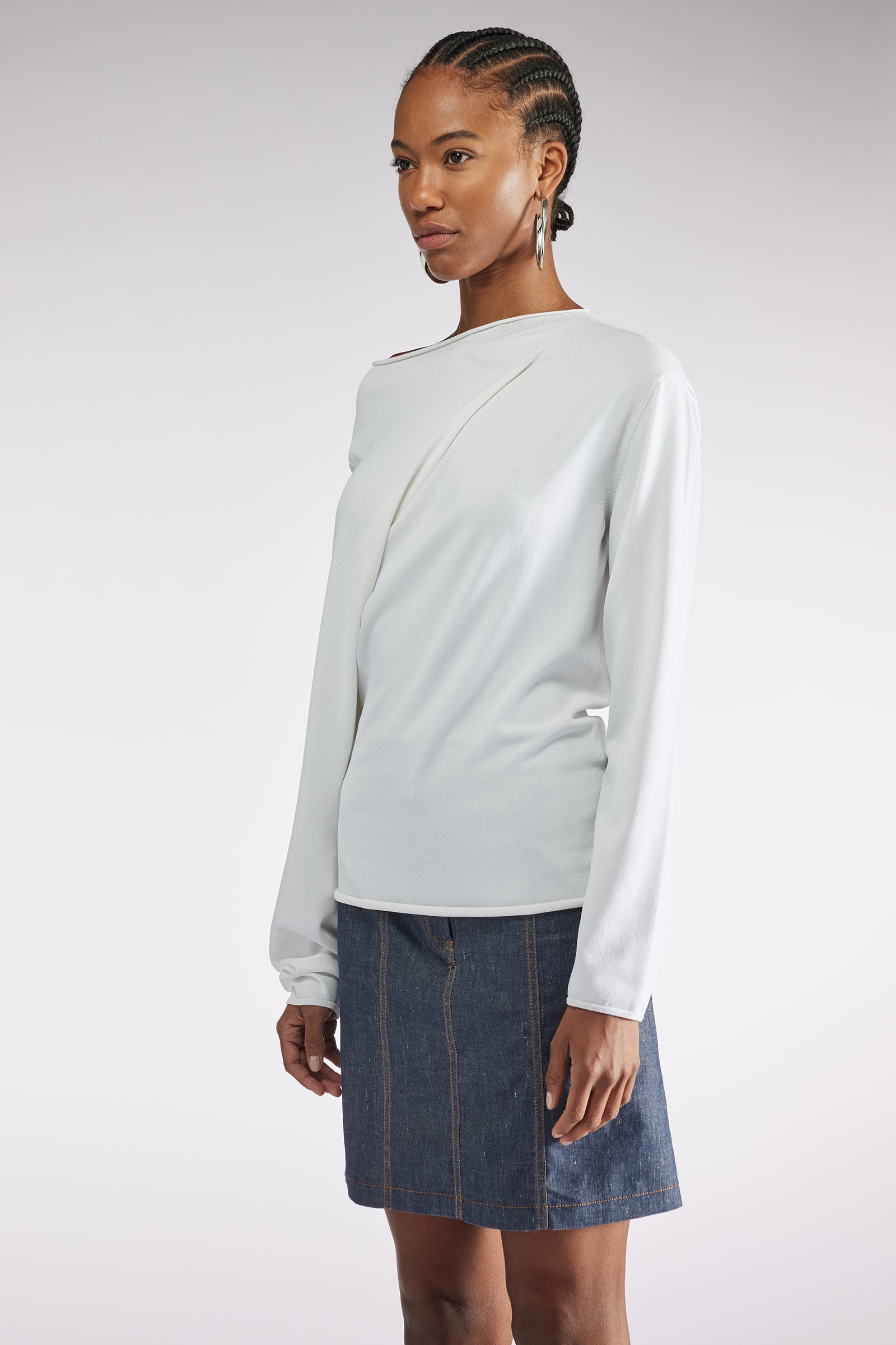DRAPED SWEATER