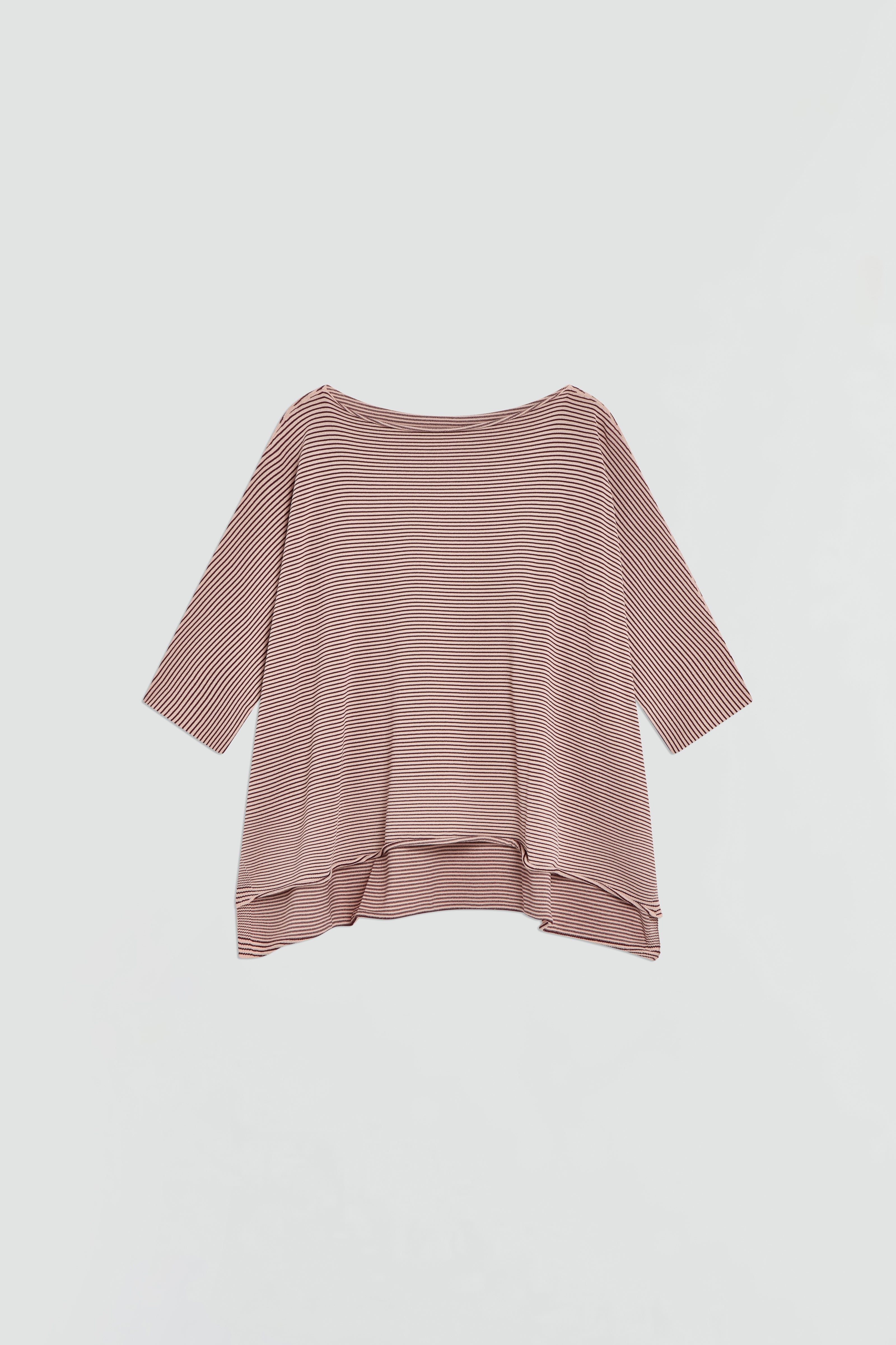 MAGLIA  KIMONO A RIGHE