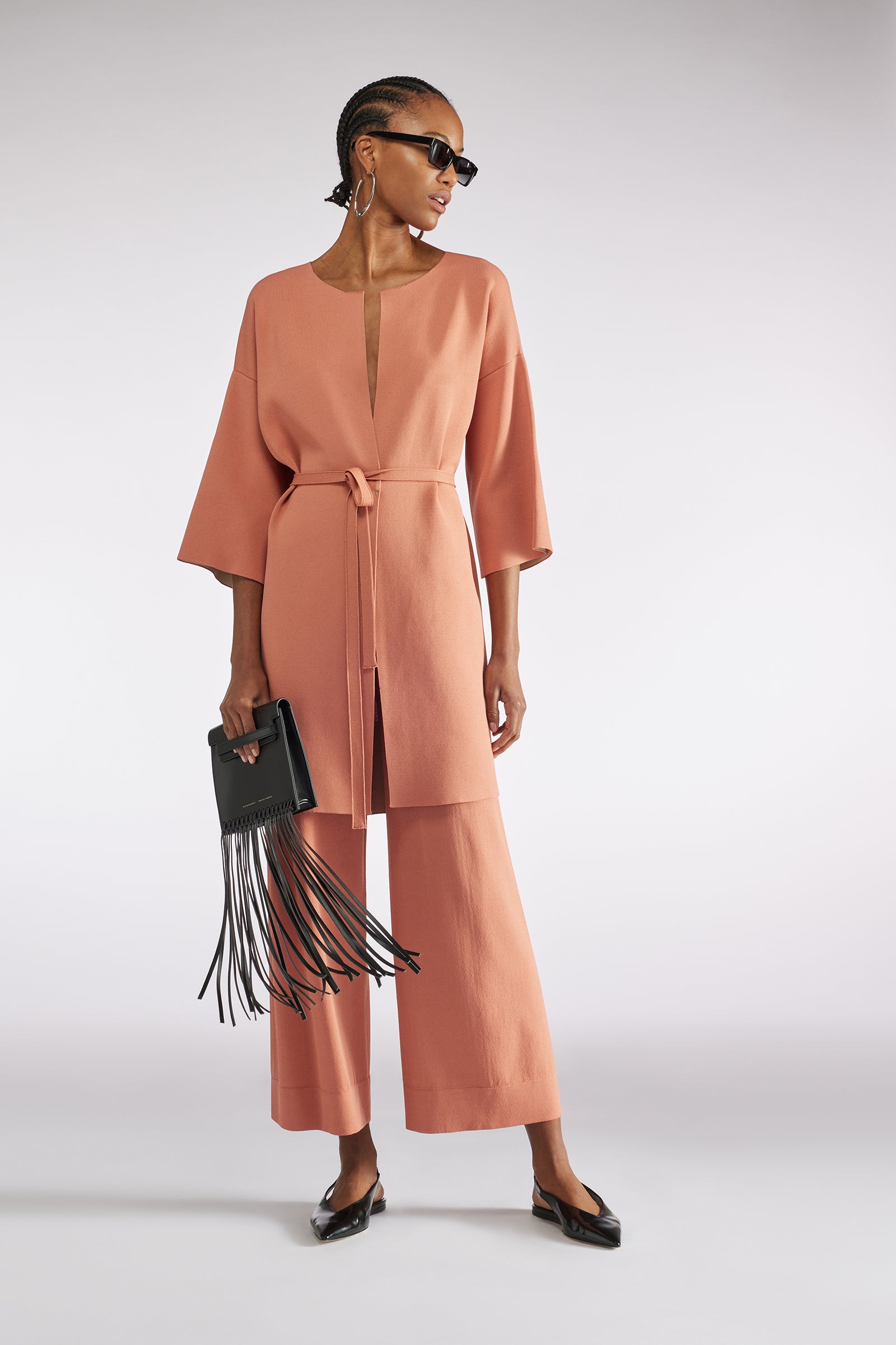 パンツ LIVIANA CONTI Woman Pants Pink F5SS36 F47-0 ELASTICATED WAIST TROUSERS | Liviana Conti