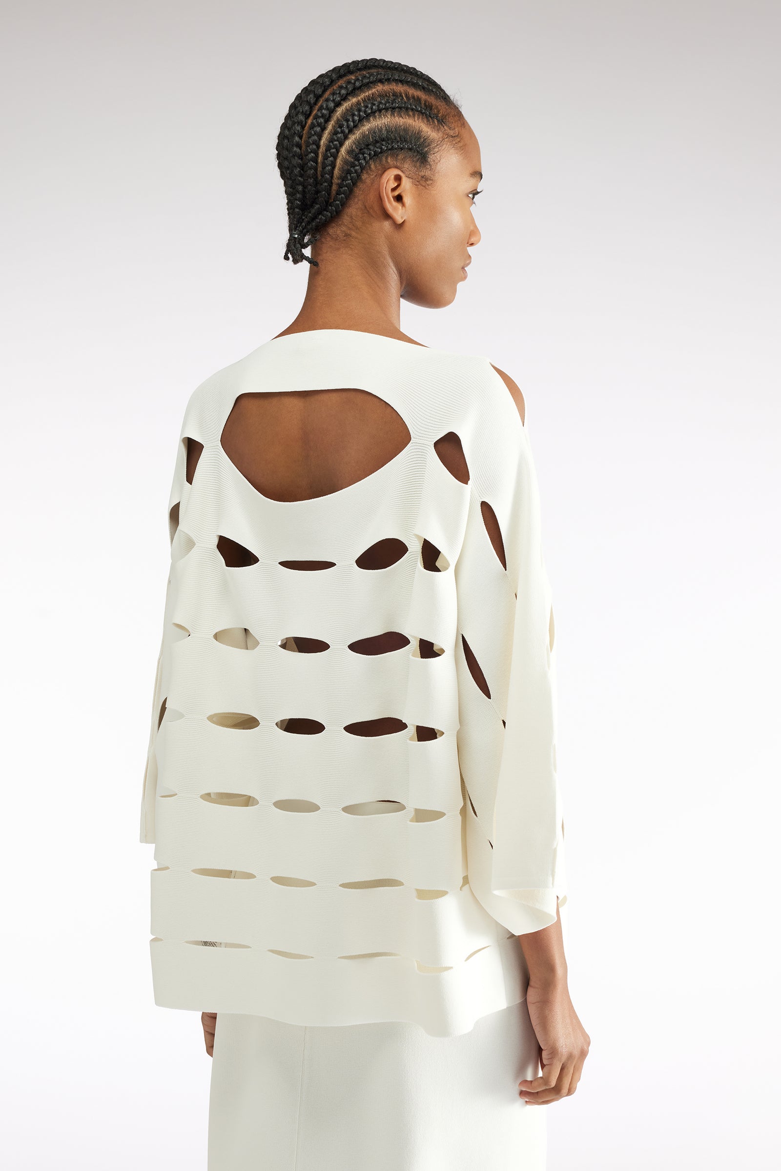 MAGLIA OVER TRAFORATA
