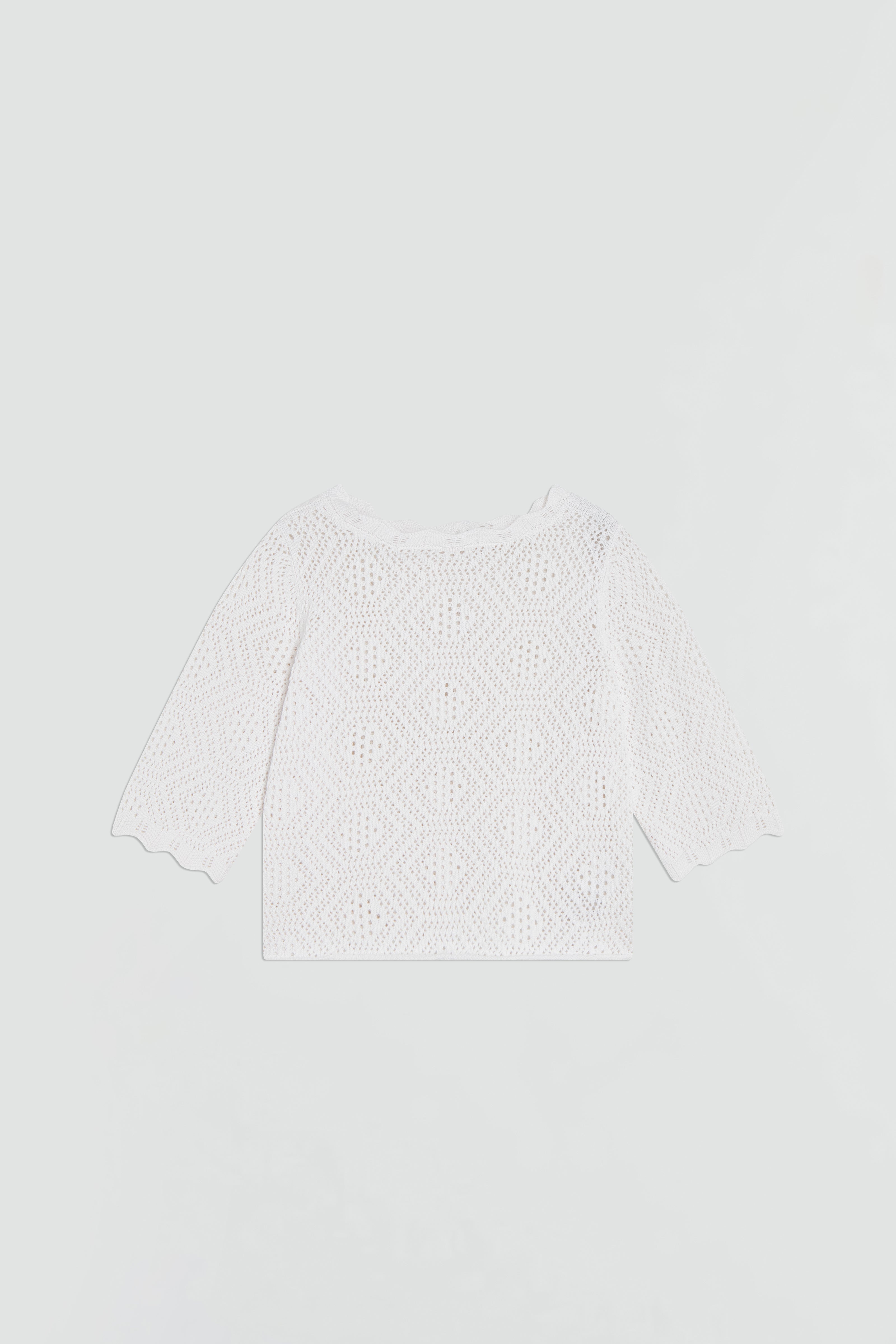 CROCHET EFFECT SWEATER