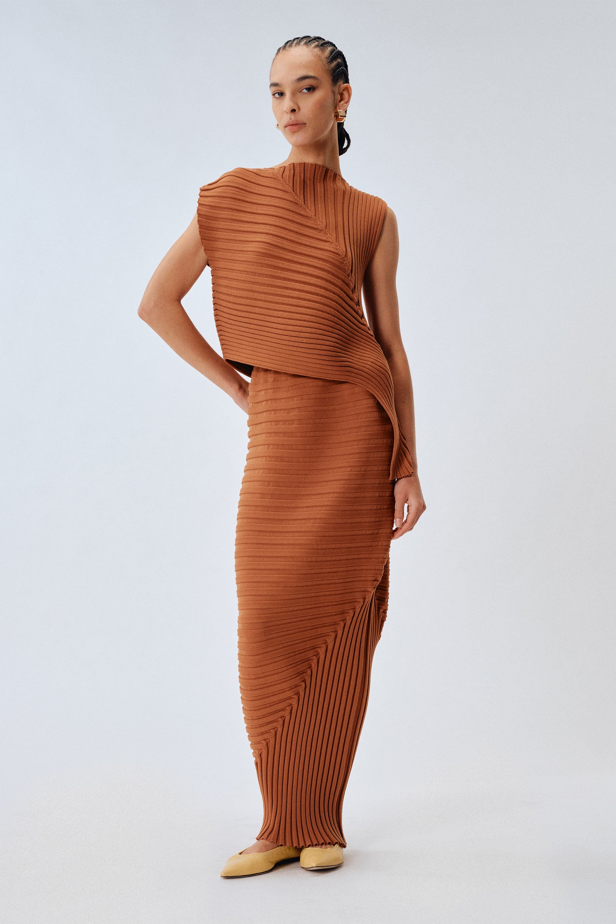 Ribbed long skirt | liviana conti