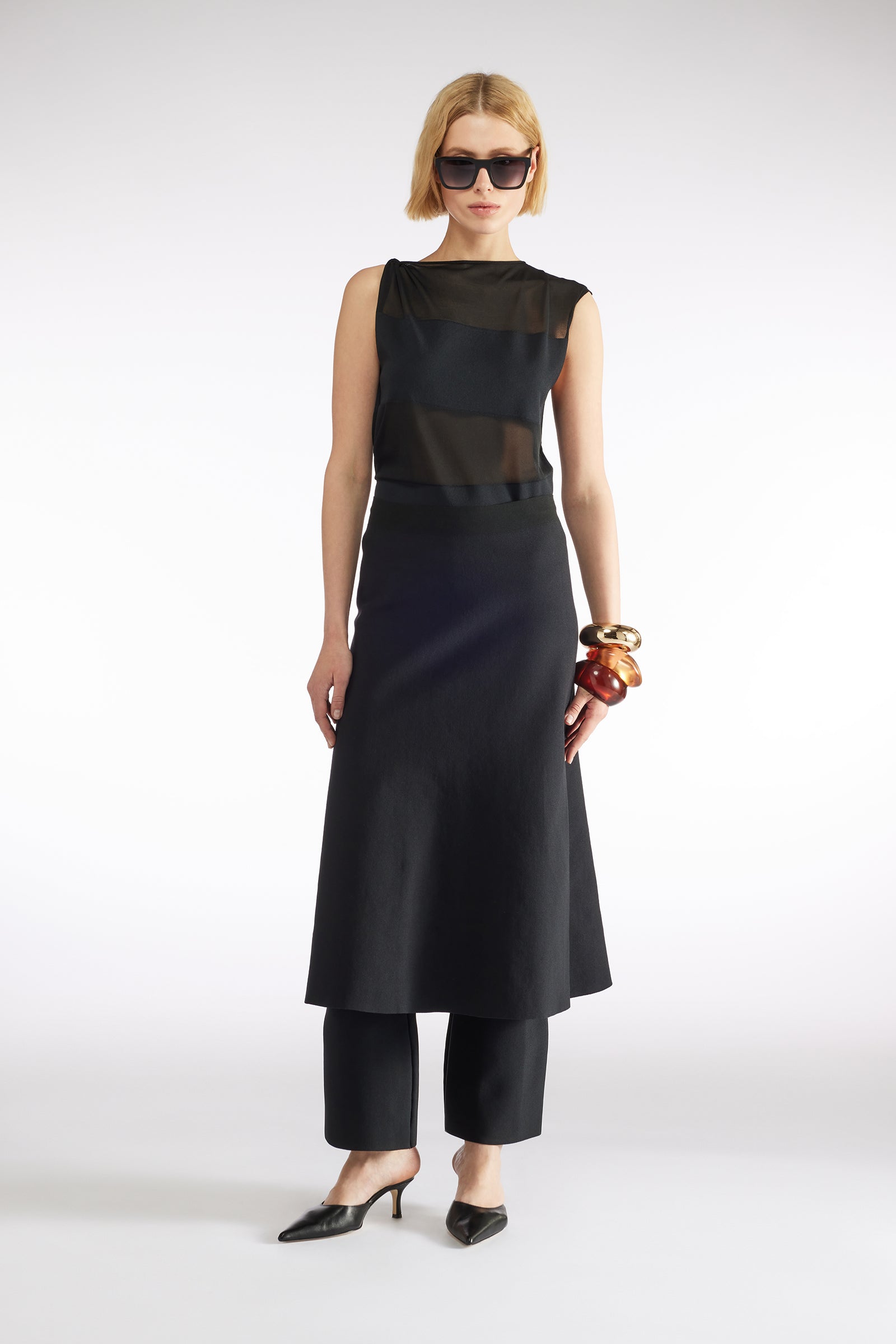 スカート LIVIANA CONTI Woman Skirt Black L5SK48 Y69 Liviana Conti Skirt - Black - Women | L5SK48Y69 | thebs.com