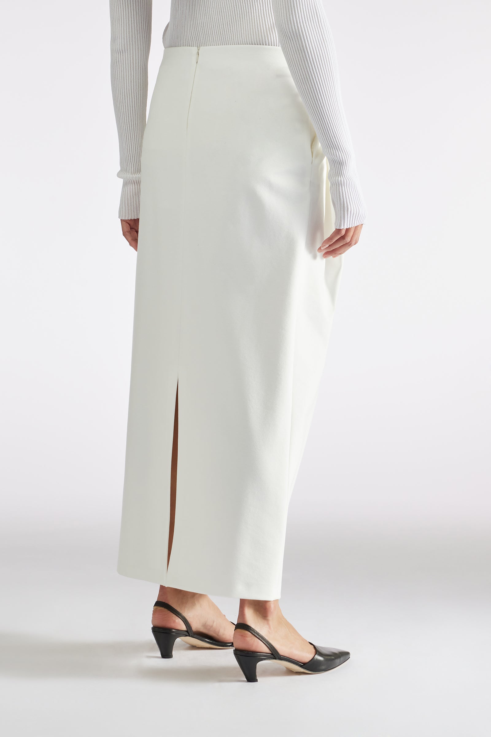 DRAPED WAIST SKIRT