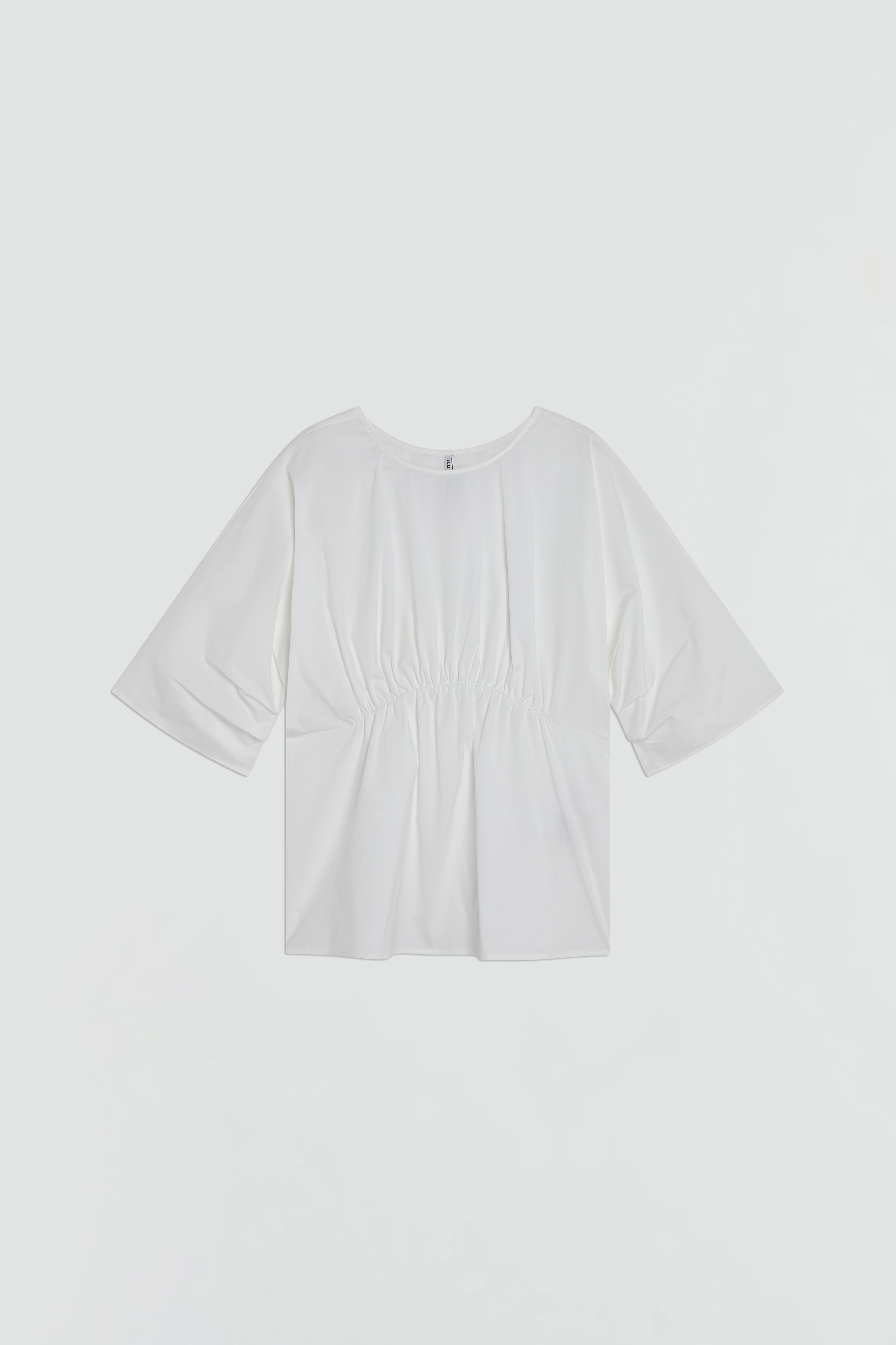 BLOUSE WITH PLEATED SLEEVES