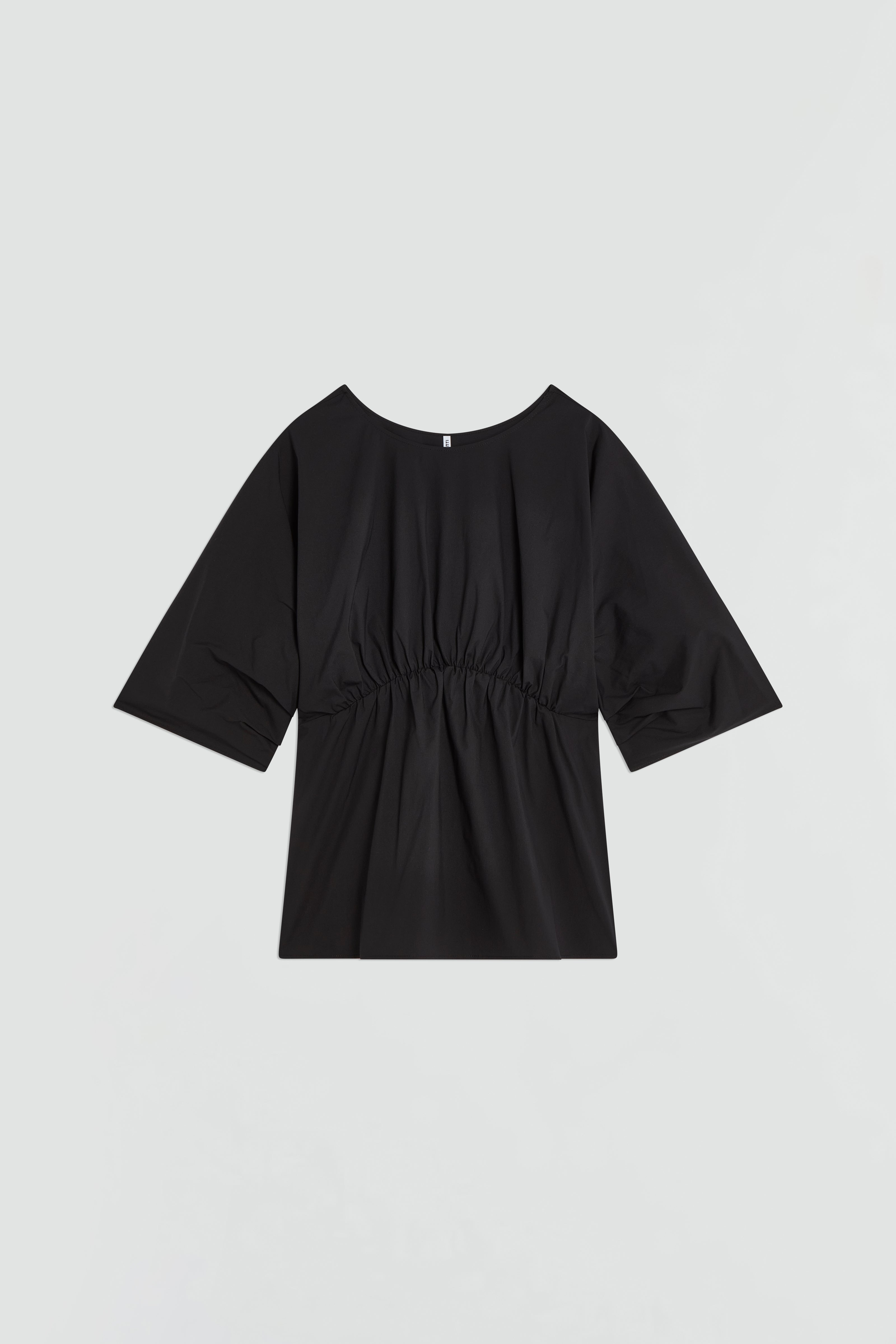 BLOUSE WITH PLEATED SLEEVES
