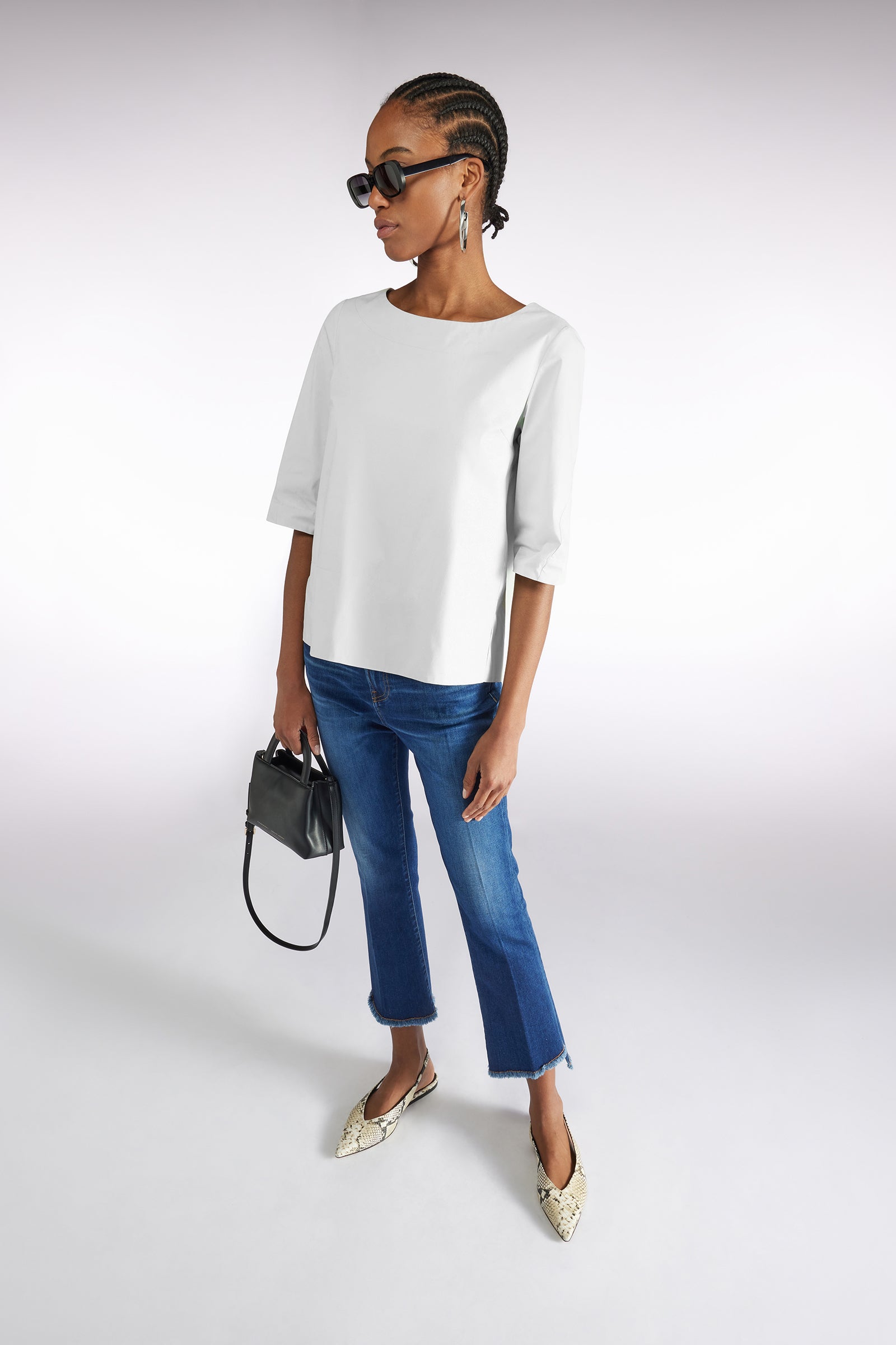 BLOUSE WITH YOKE