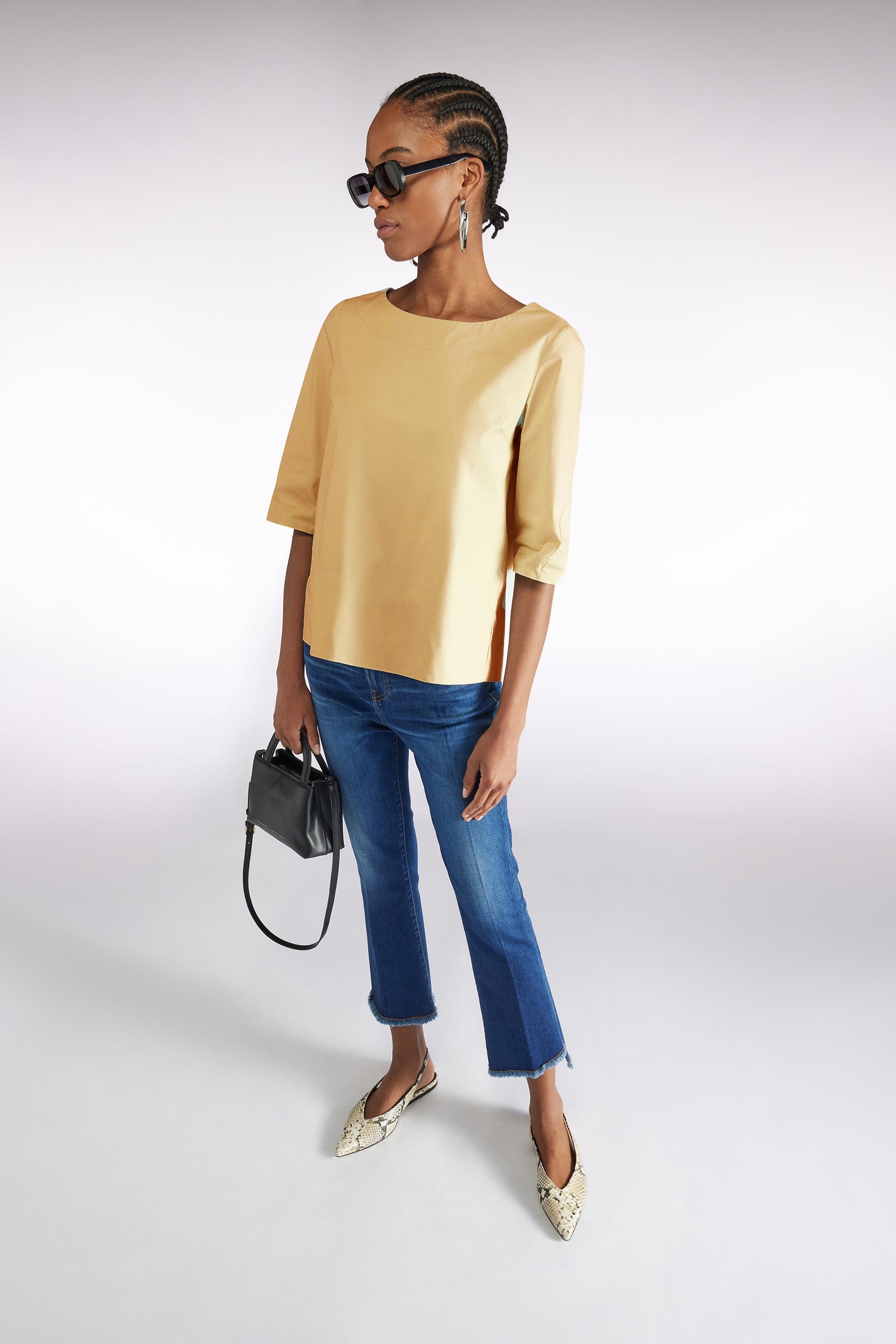 BLOUSE WITH YOKE