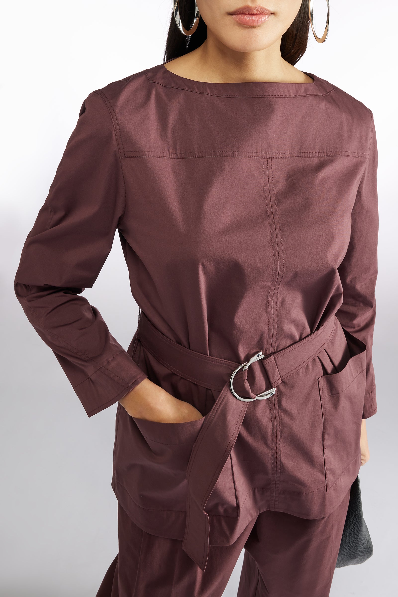 BLUSA CON CINTURA