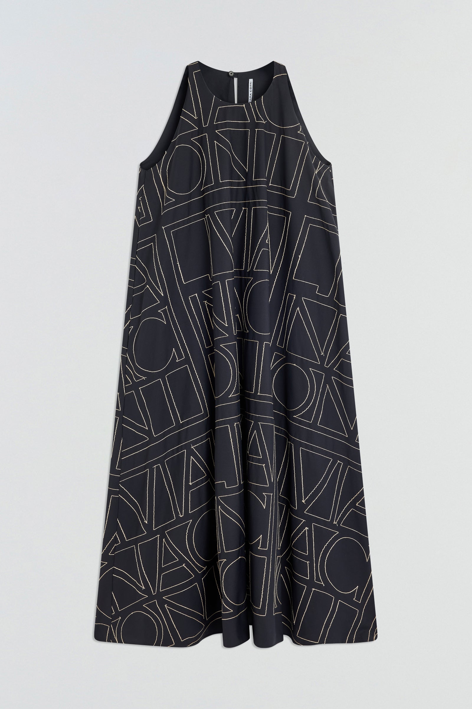 LOGO-EMBROIDERED DRESS