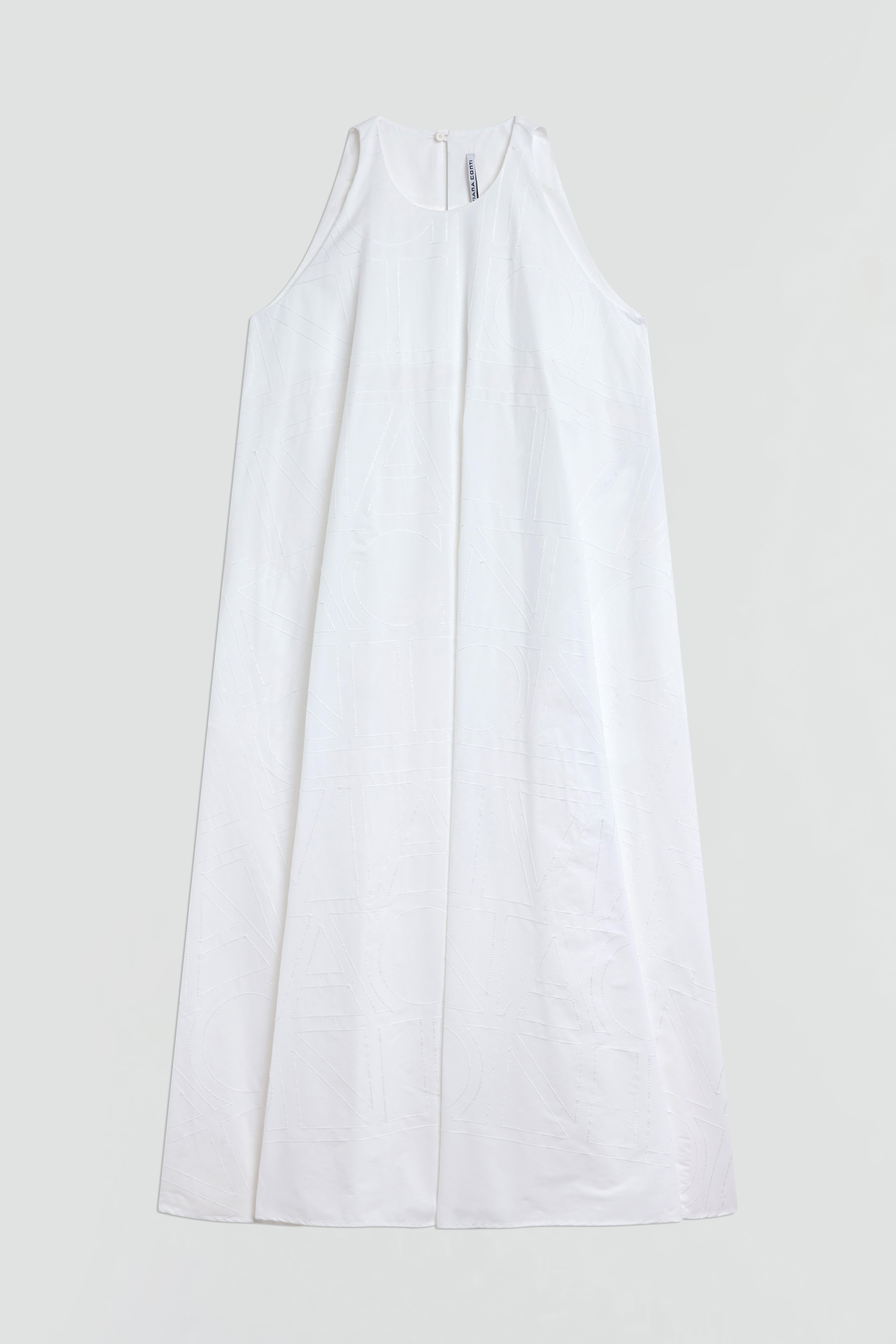 LOGO-EMBROIDERED DRESS
