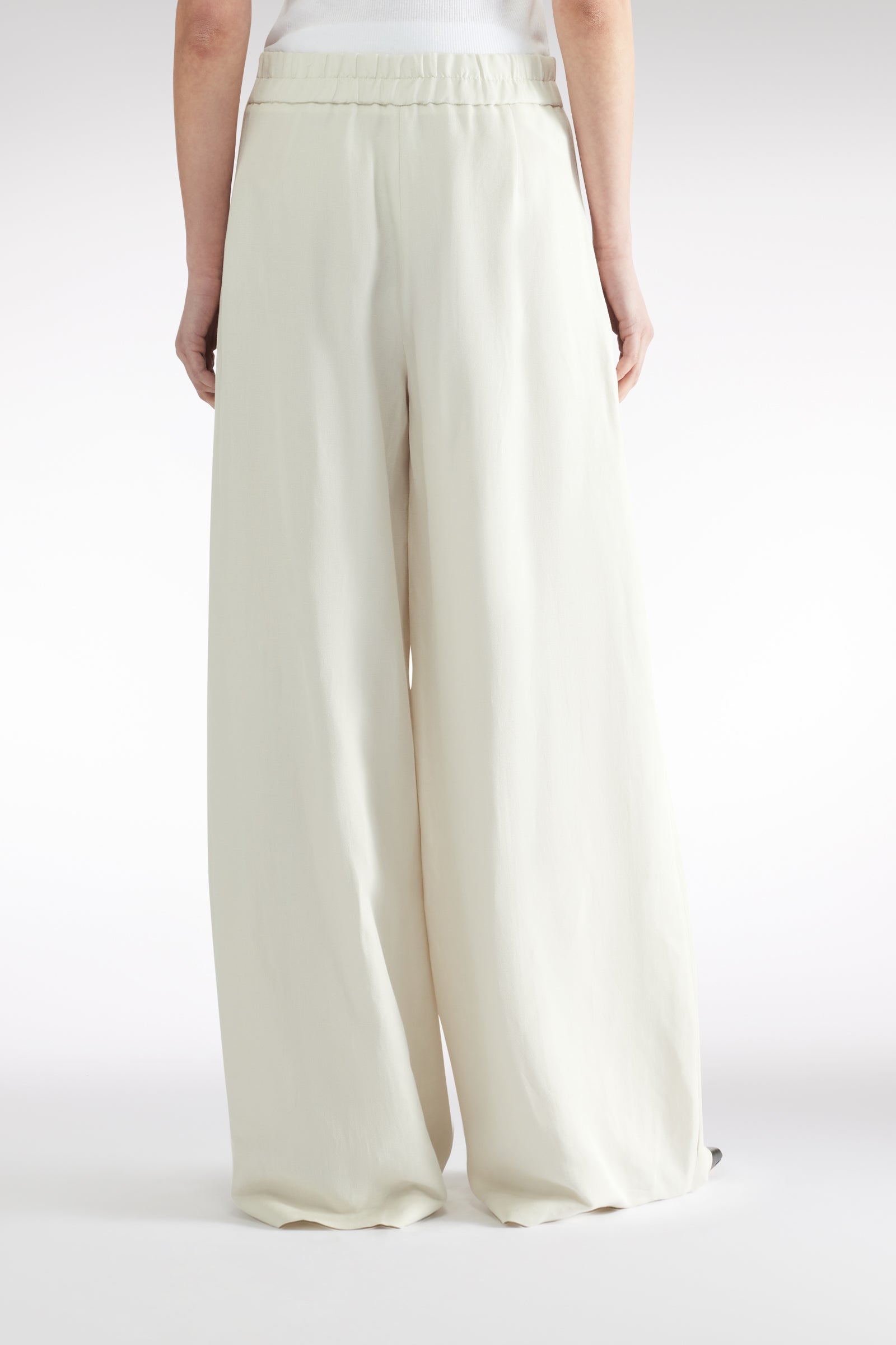 LINEN VISCOSE TROUSERS