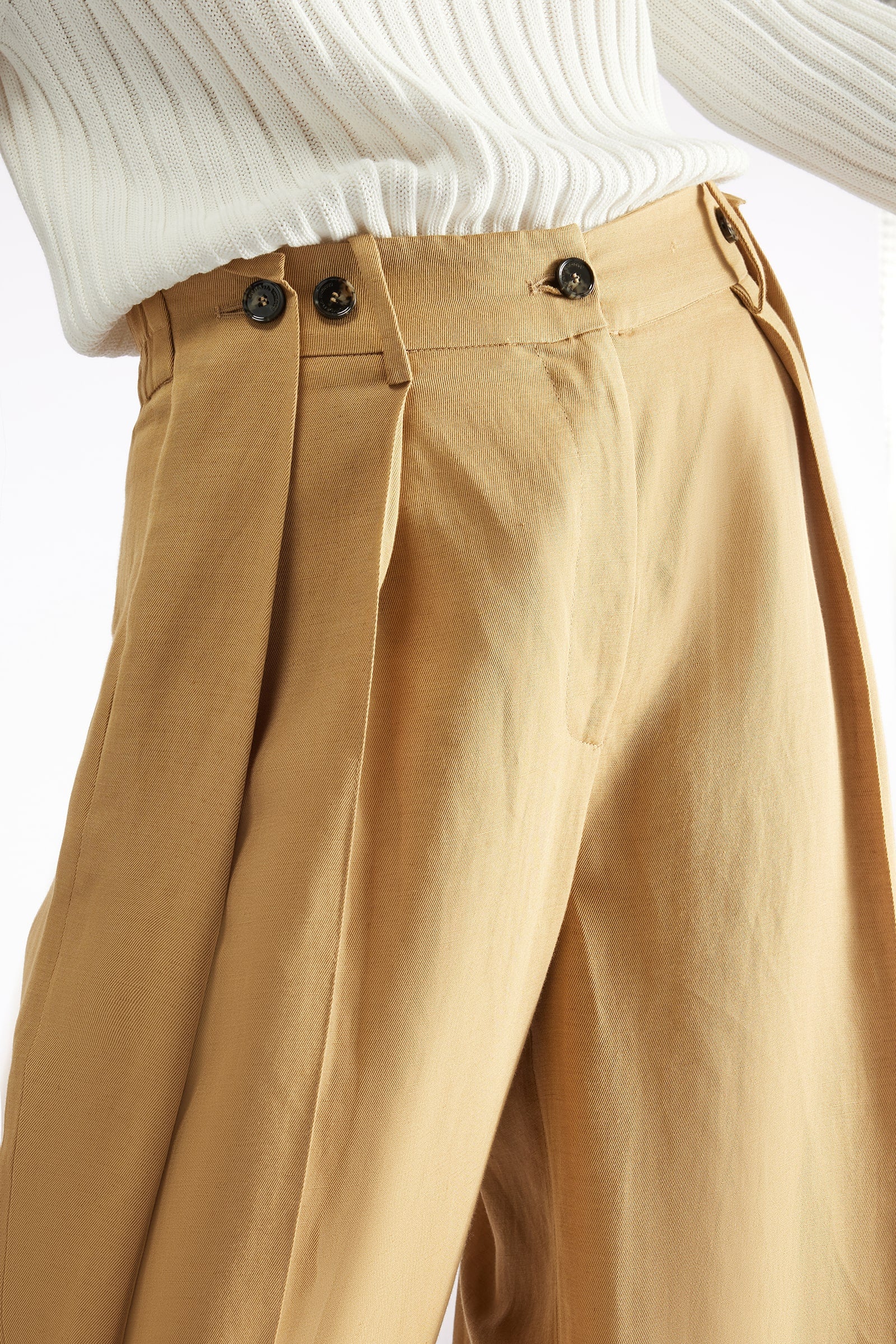 PANTALONE IN LINO-VISCOSA