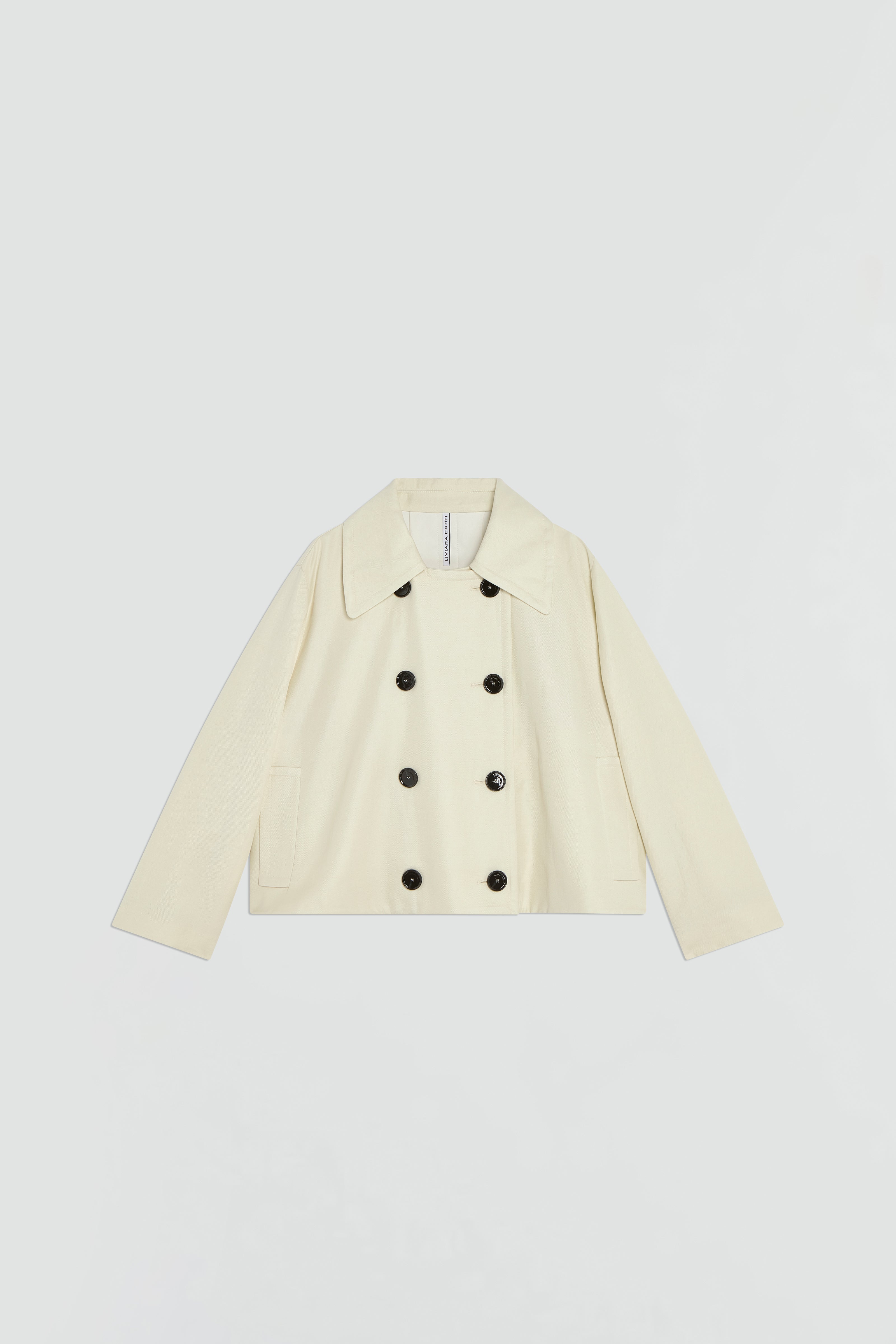 SHORT LINEN VISCOSE JACKET