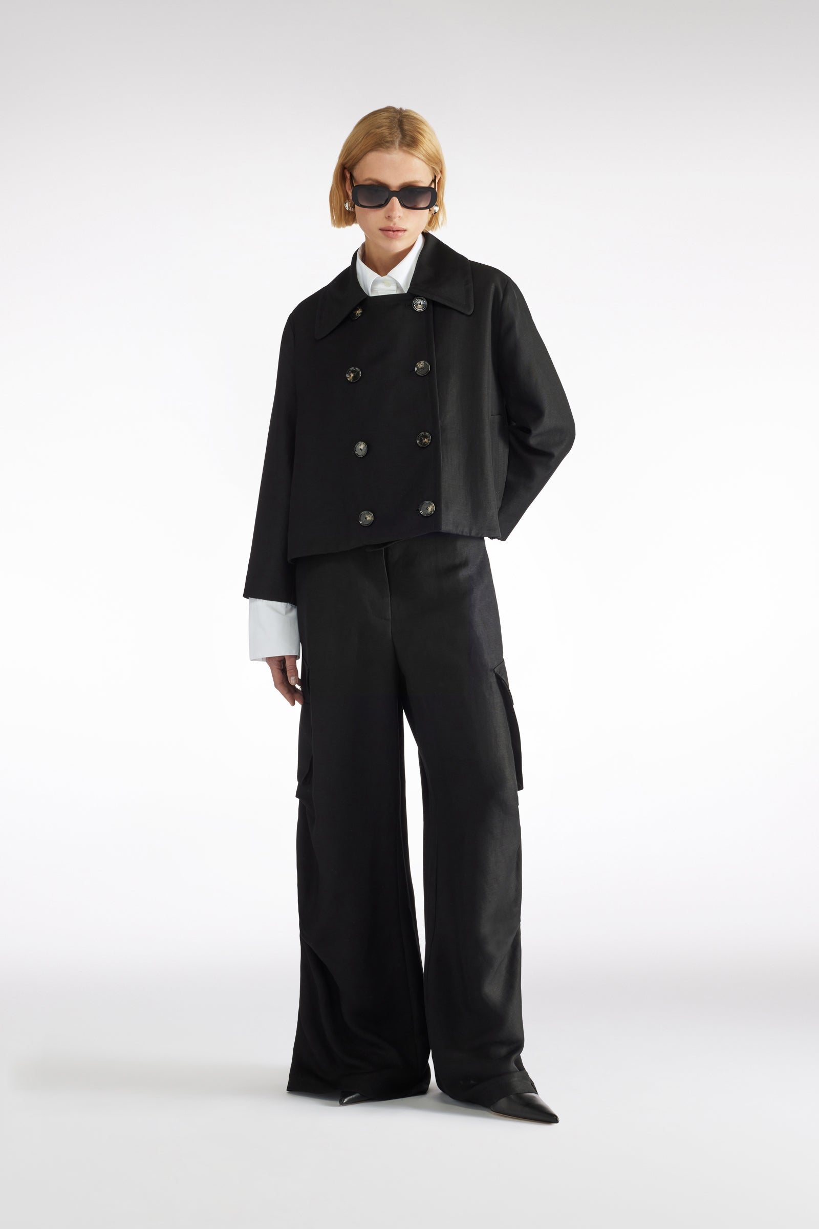 JACKET IN LINEN-VISCOSE | Liviana Conti