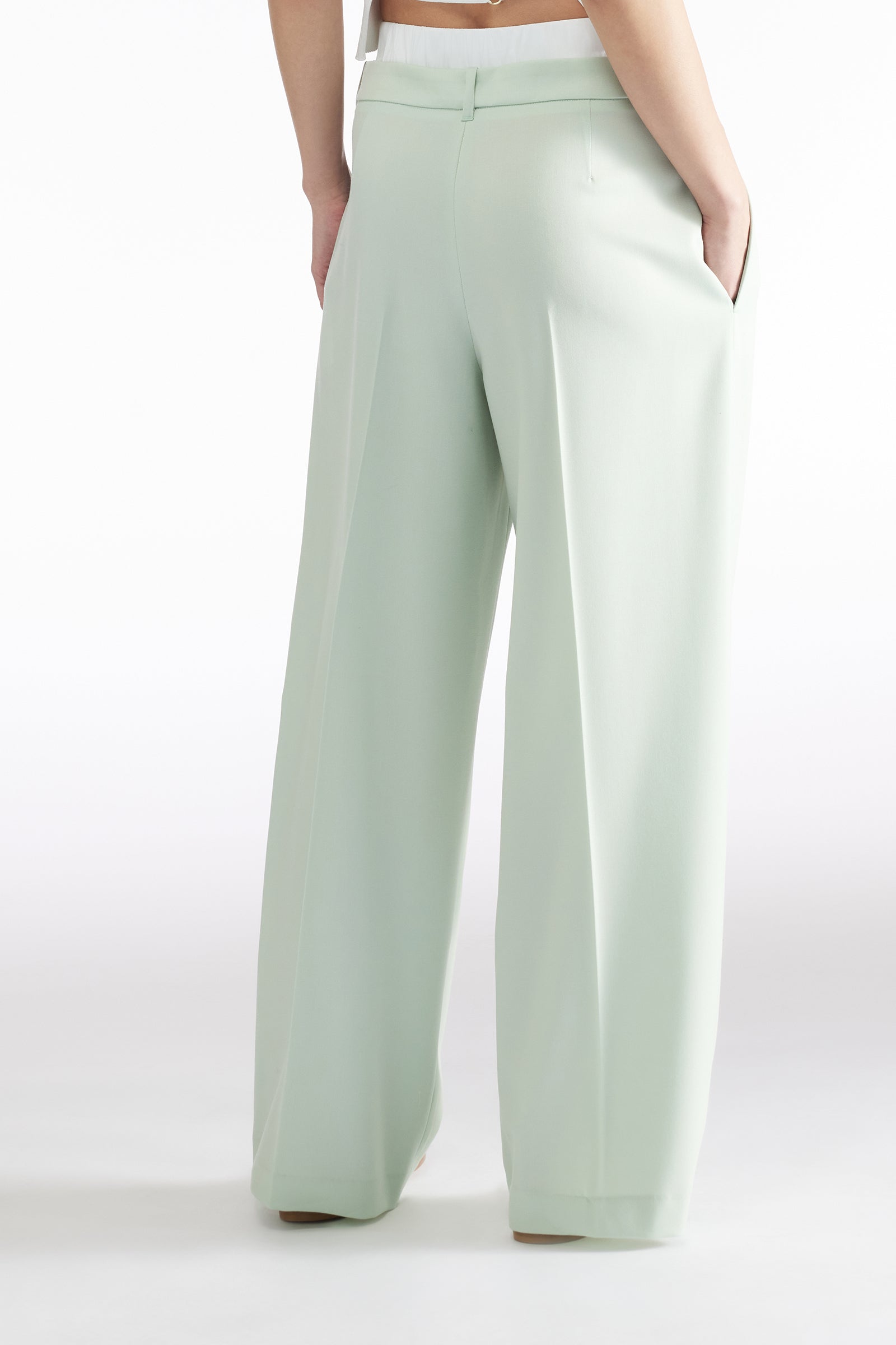 DOUBLE-LAYERED WAIST TROUSERS