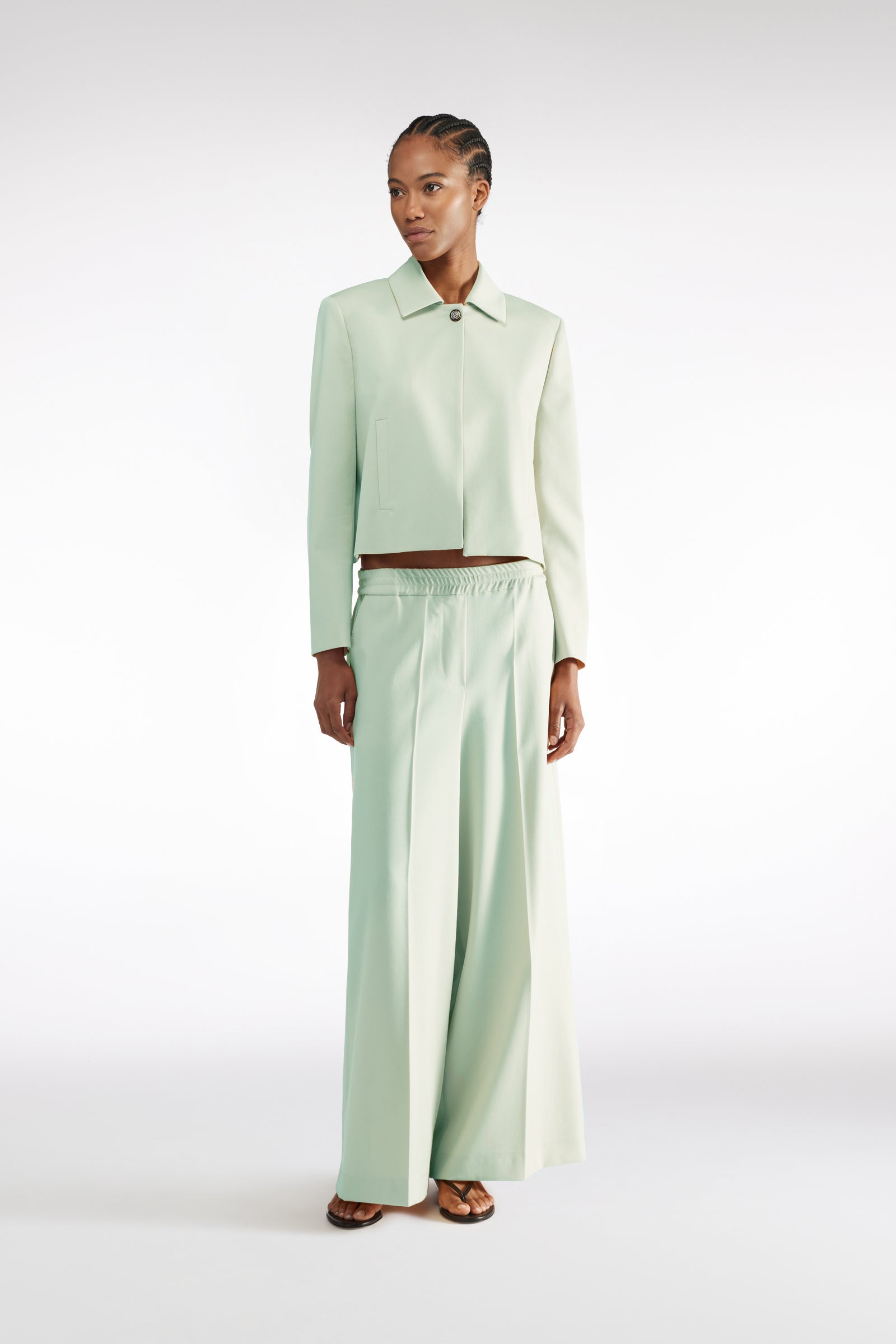 WOOL GABARDINE JACKET | Liviana Conti