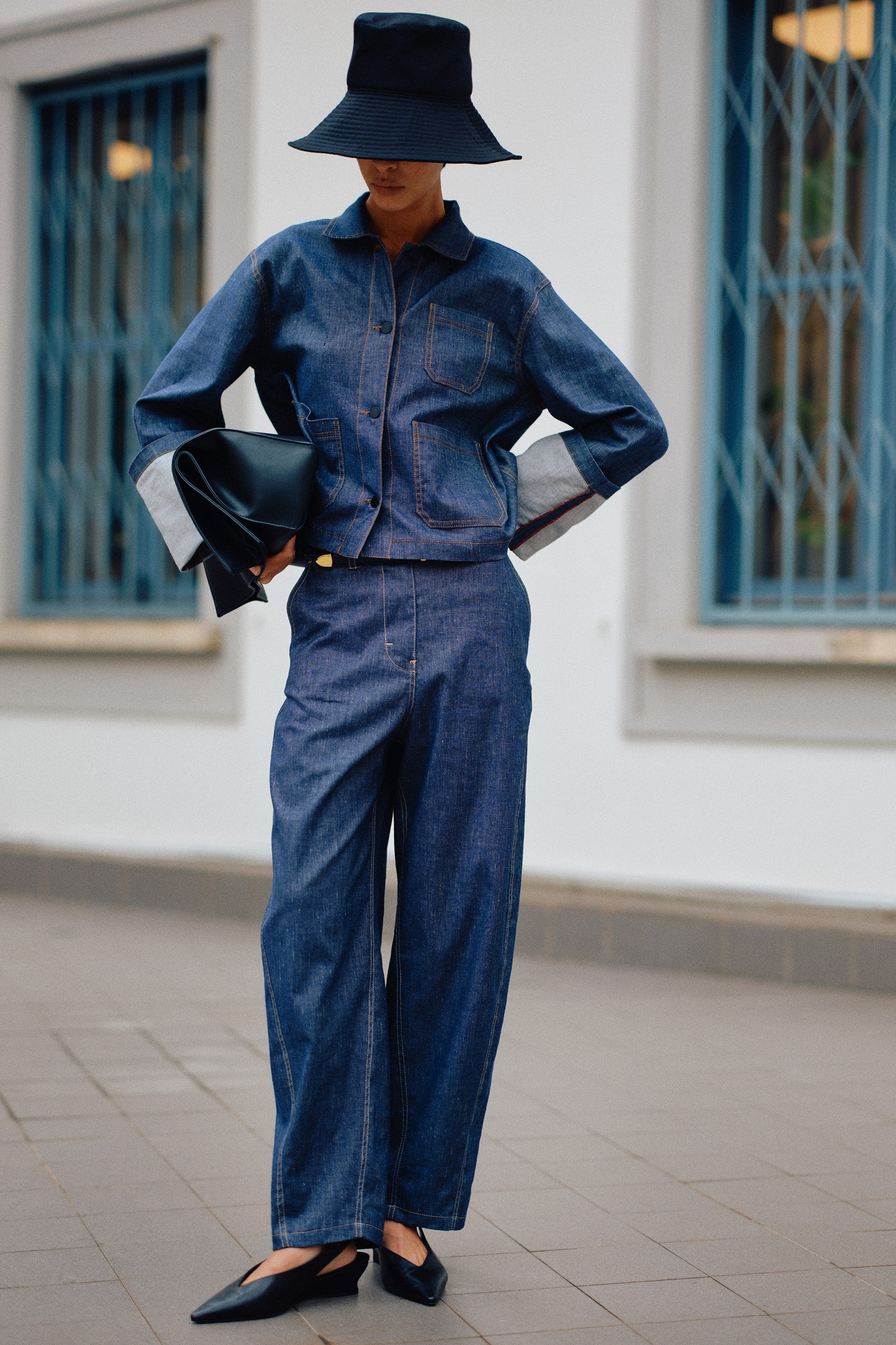 PANTALONE IN TELA DENIM