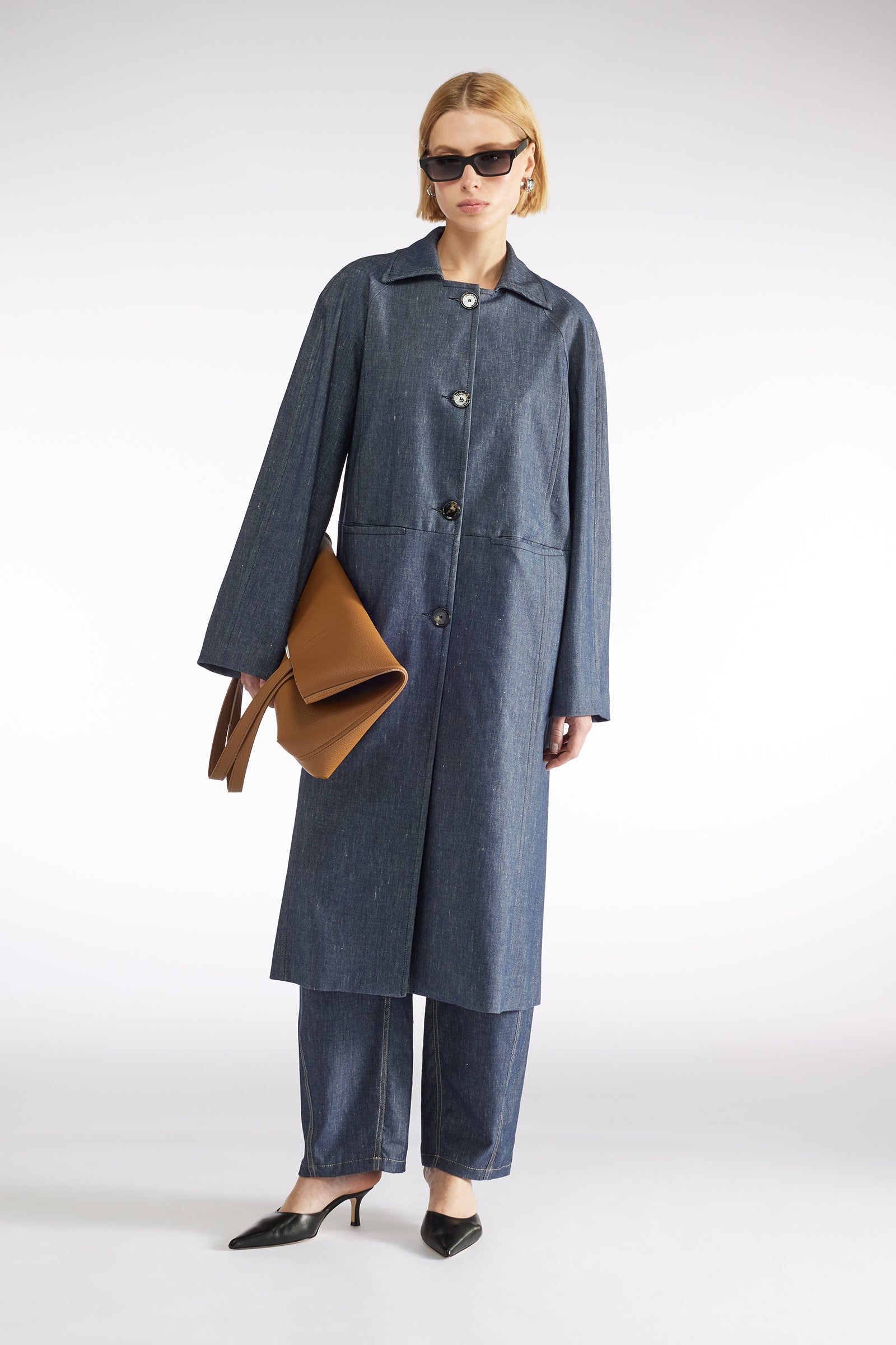 TRENCH IN TELA DENIM