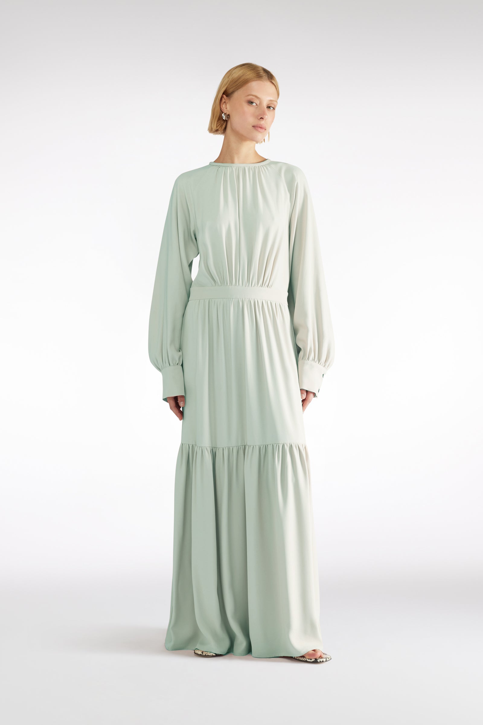LONG DRESS WITH FLARES