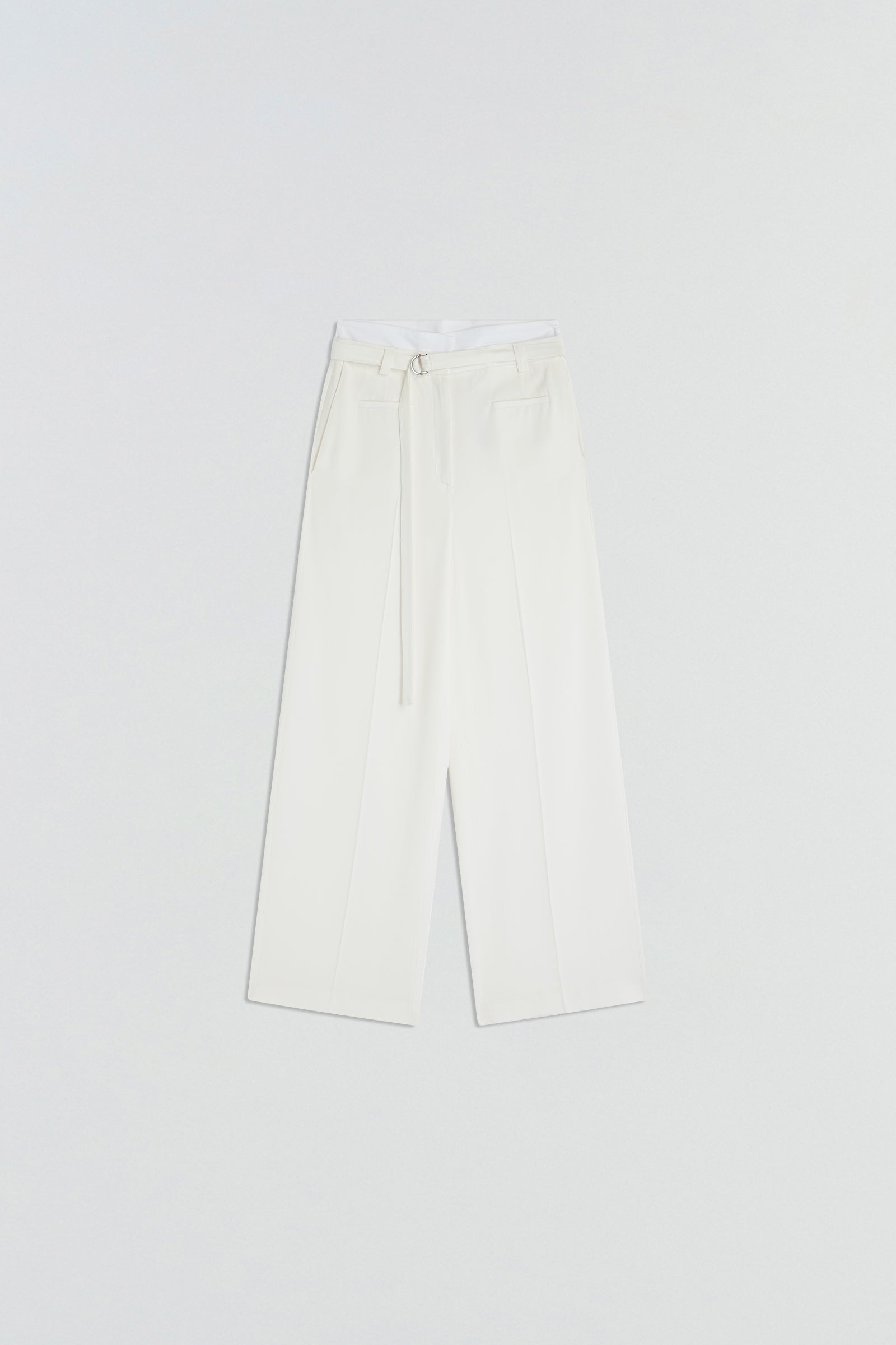 TROUSERS WITH DOUBLE WAISTBAND