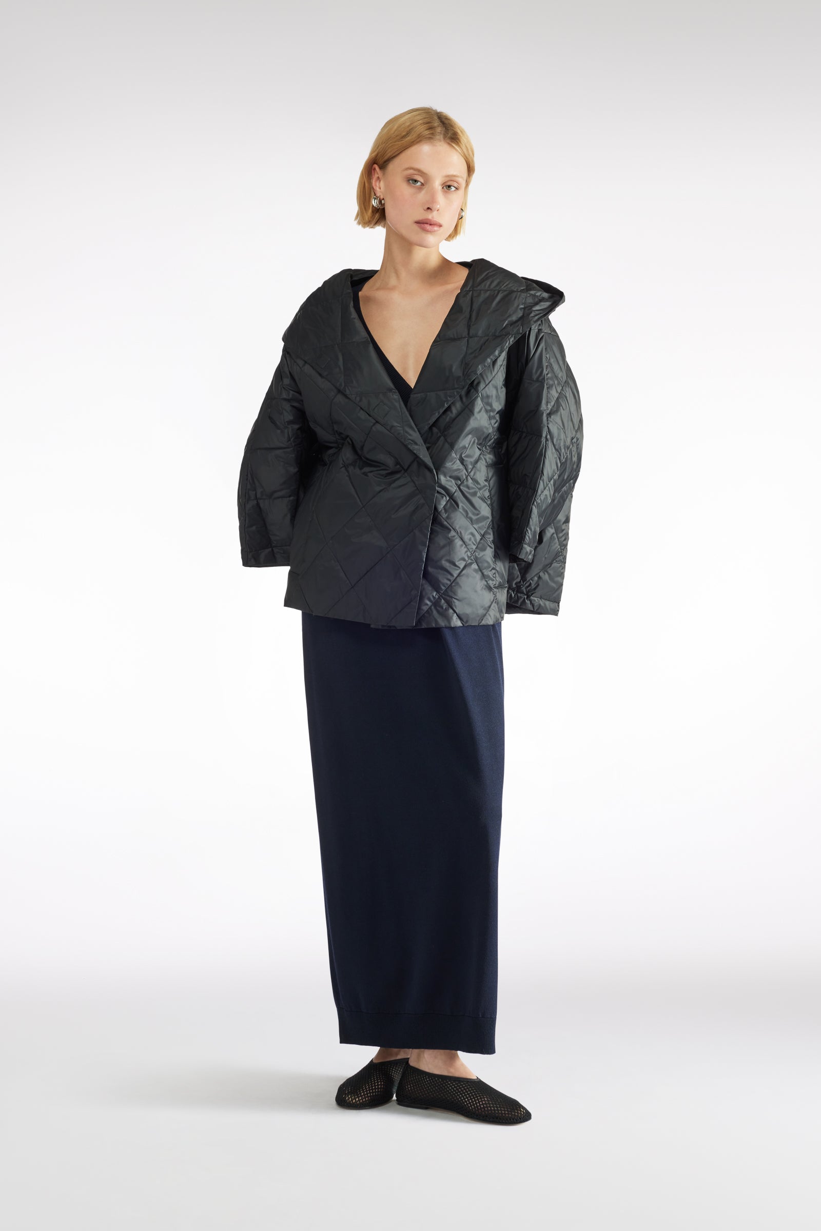 アウターその他 LIVIANA CONTI Woman Waistcoat Blue L4WC47 N08-0 Liviana Conti Outlet: Jacket woman - Blue | Liviana Conti