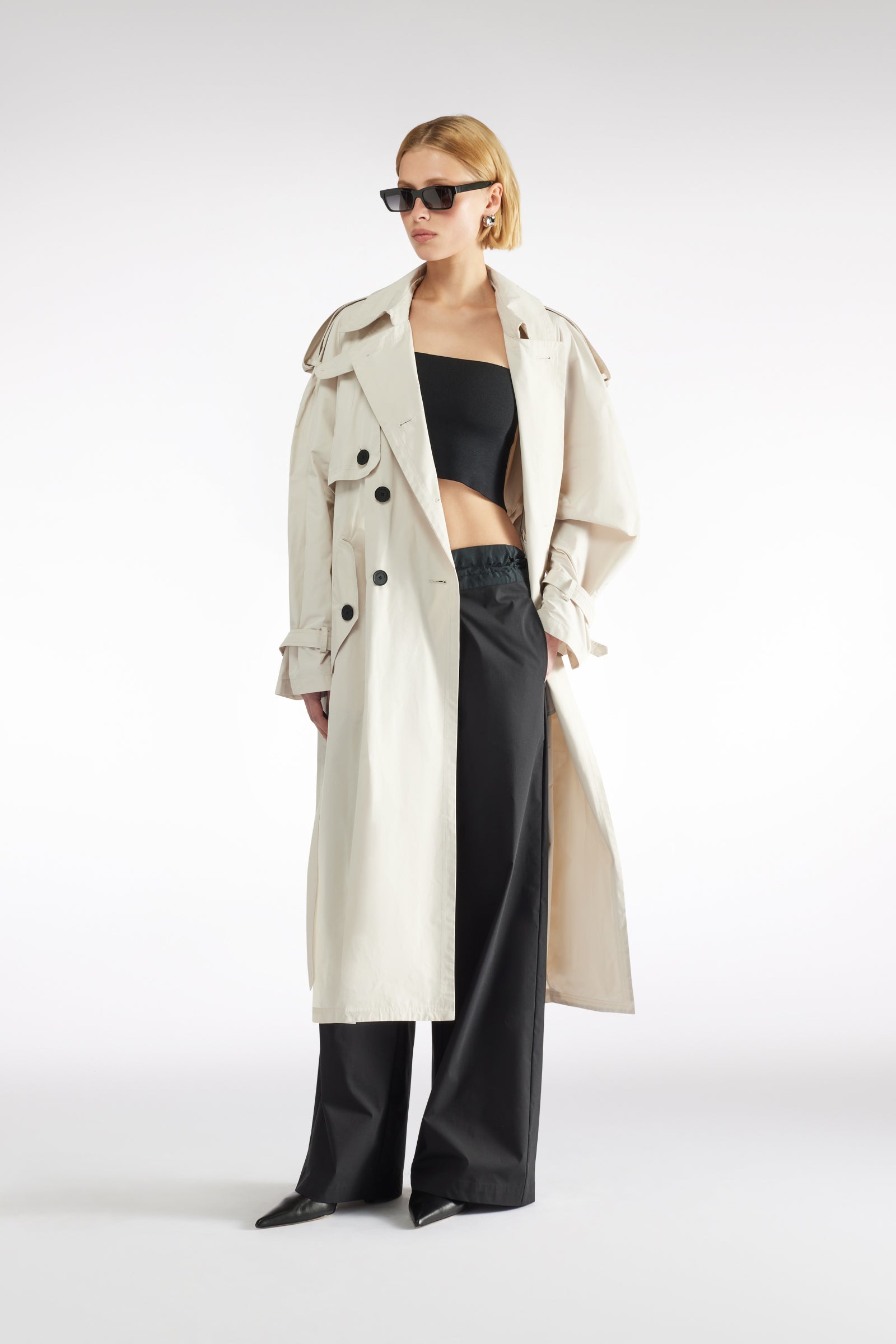TRENCH IN MEMORY NYLON