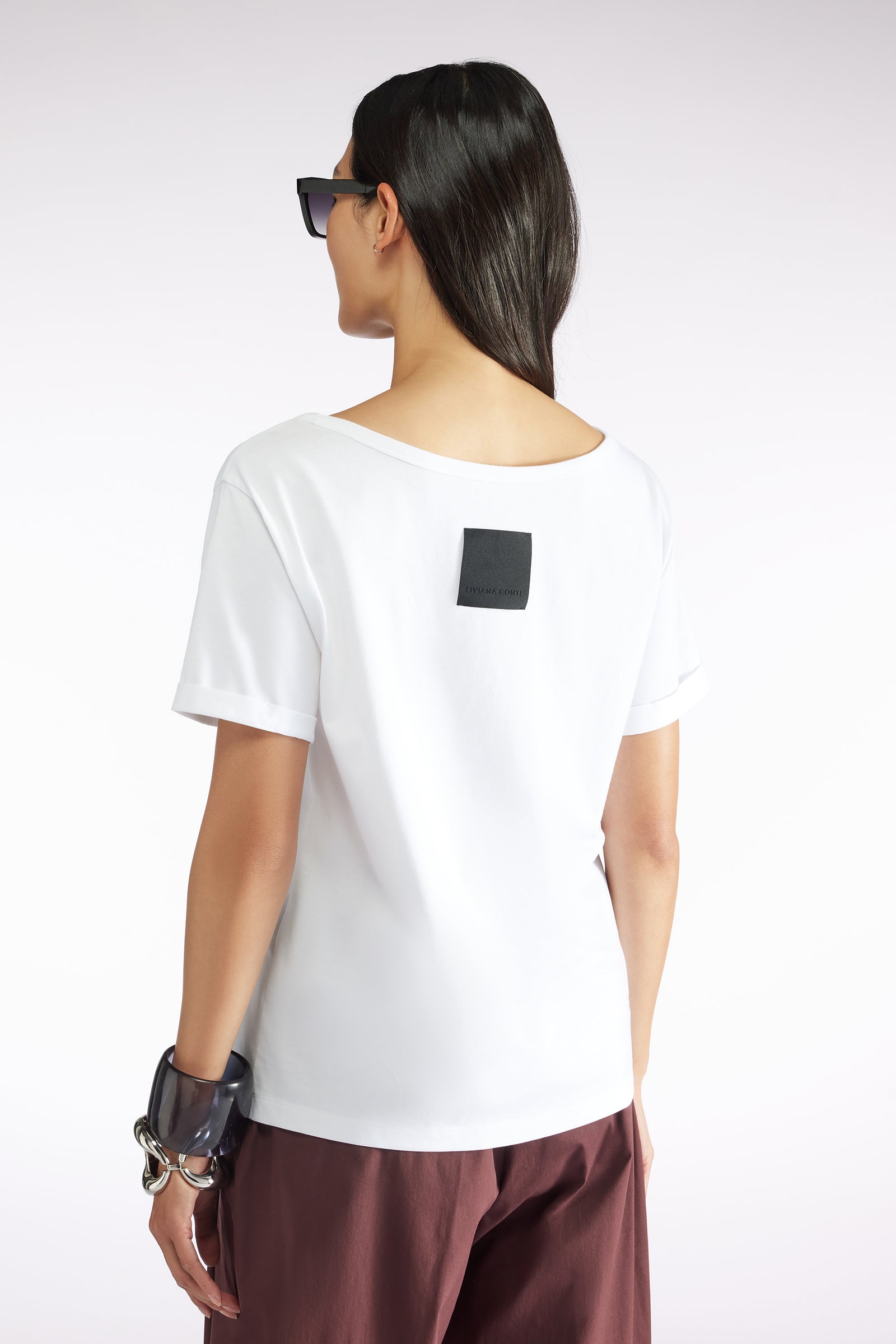 T-SHIRT WITH ANAGRAM EMBROIDERY