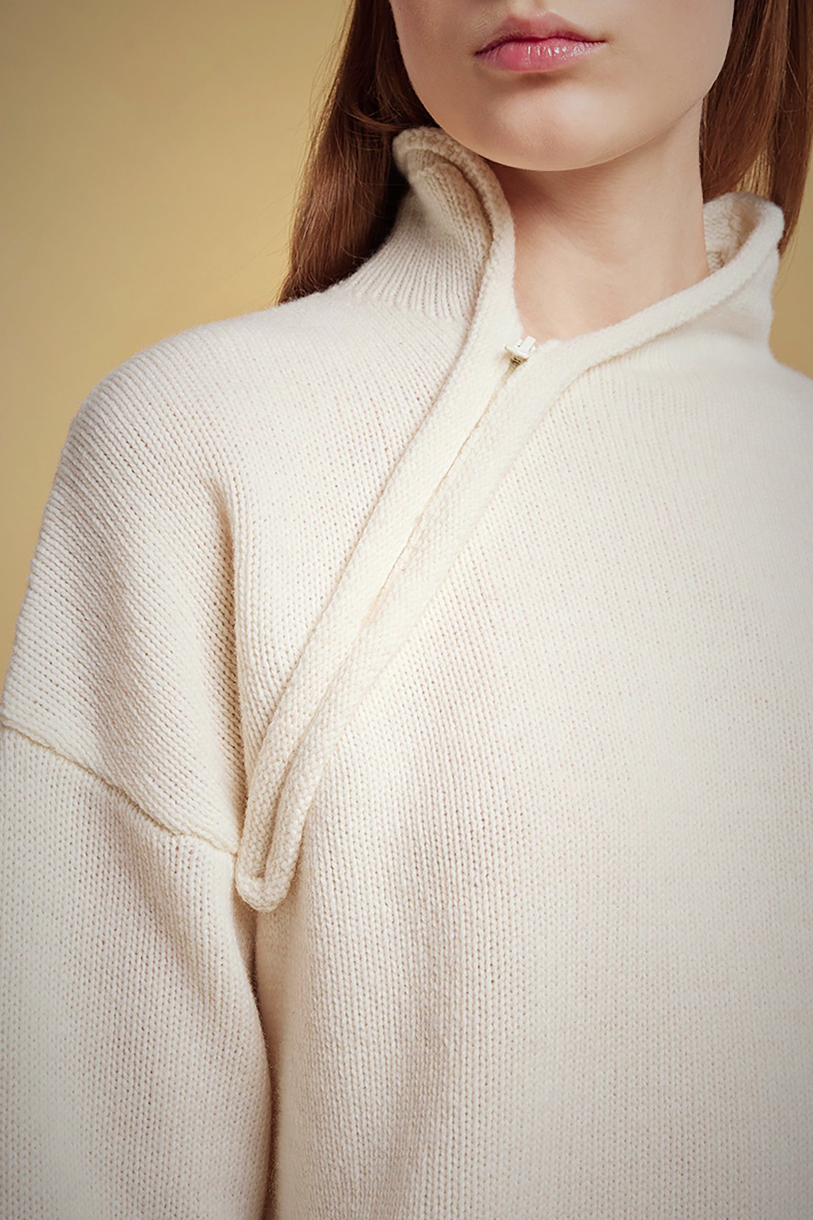 MAGLIA LAMBSWOOL CON ZIP