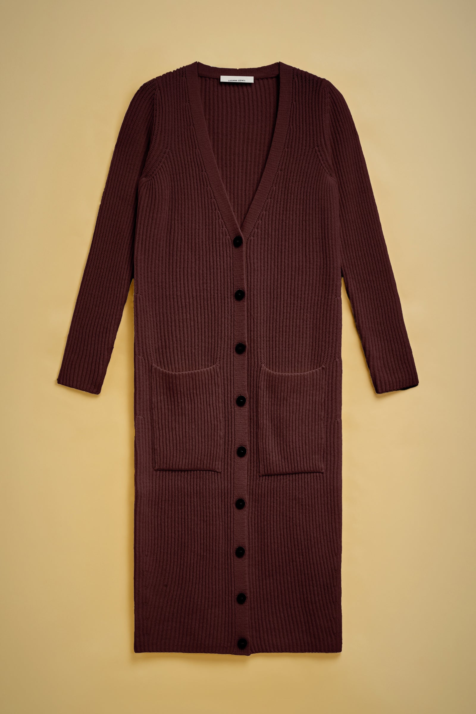 CARDIGAN LUNGO LAMBSWOOL