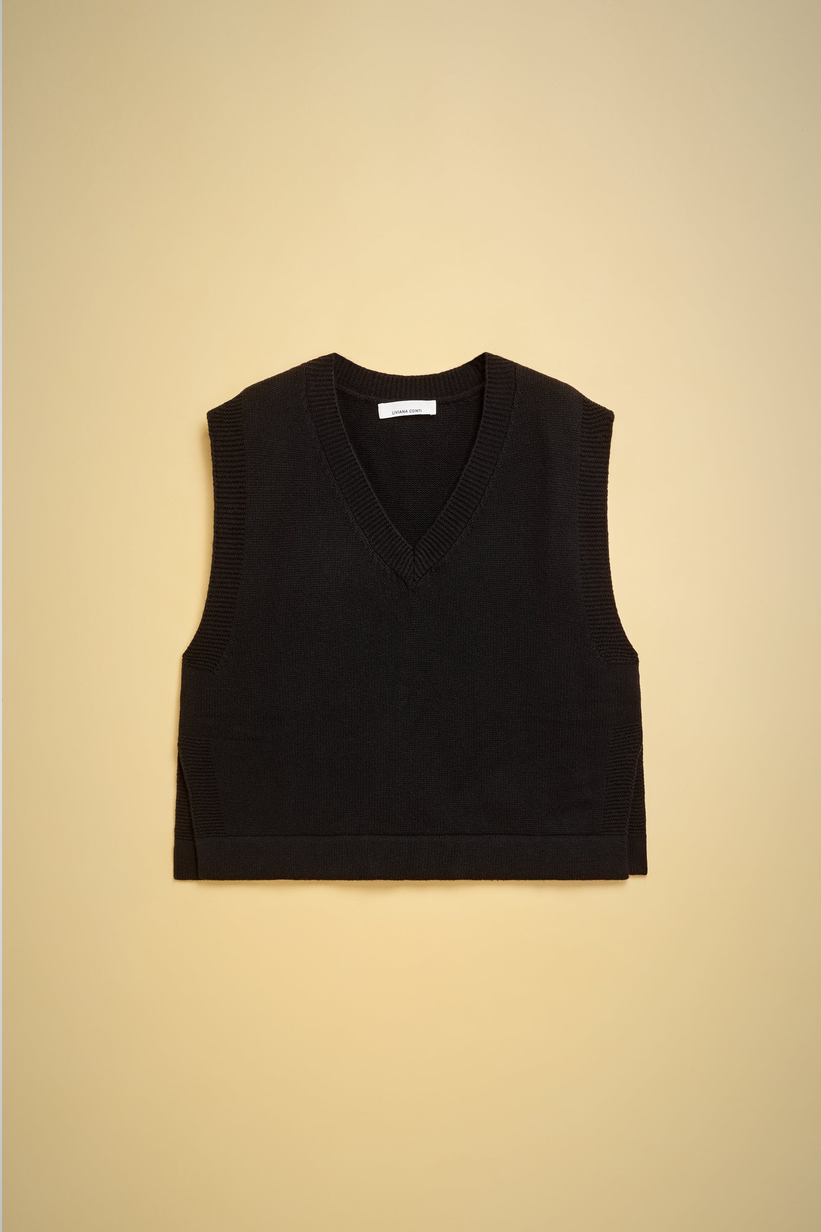 RECYCLED CASHMERE SHORT WAISTCOAT