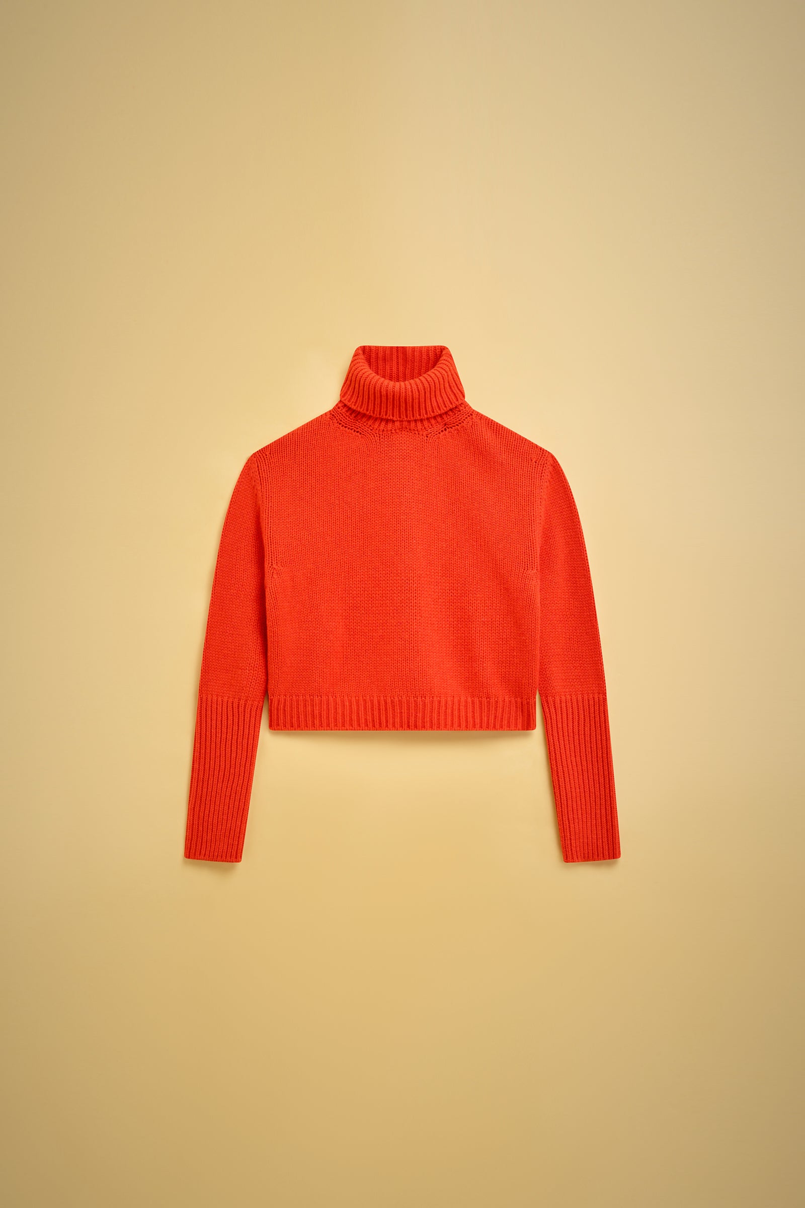 RECYCLED CASHMERE HIGH-NECK SWEATER