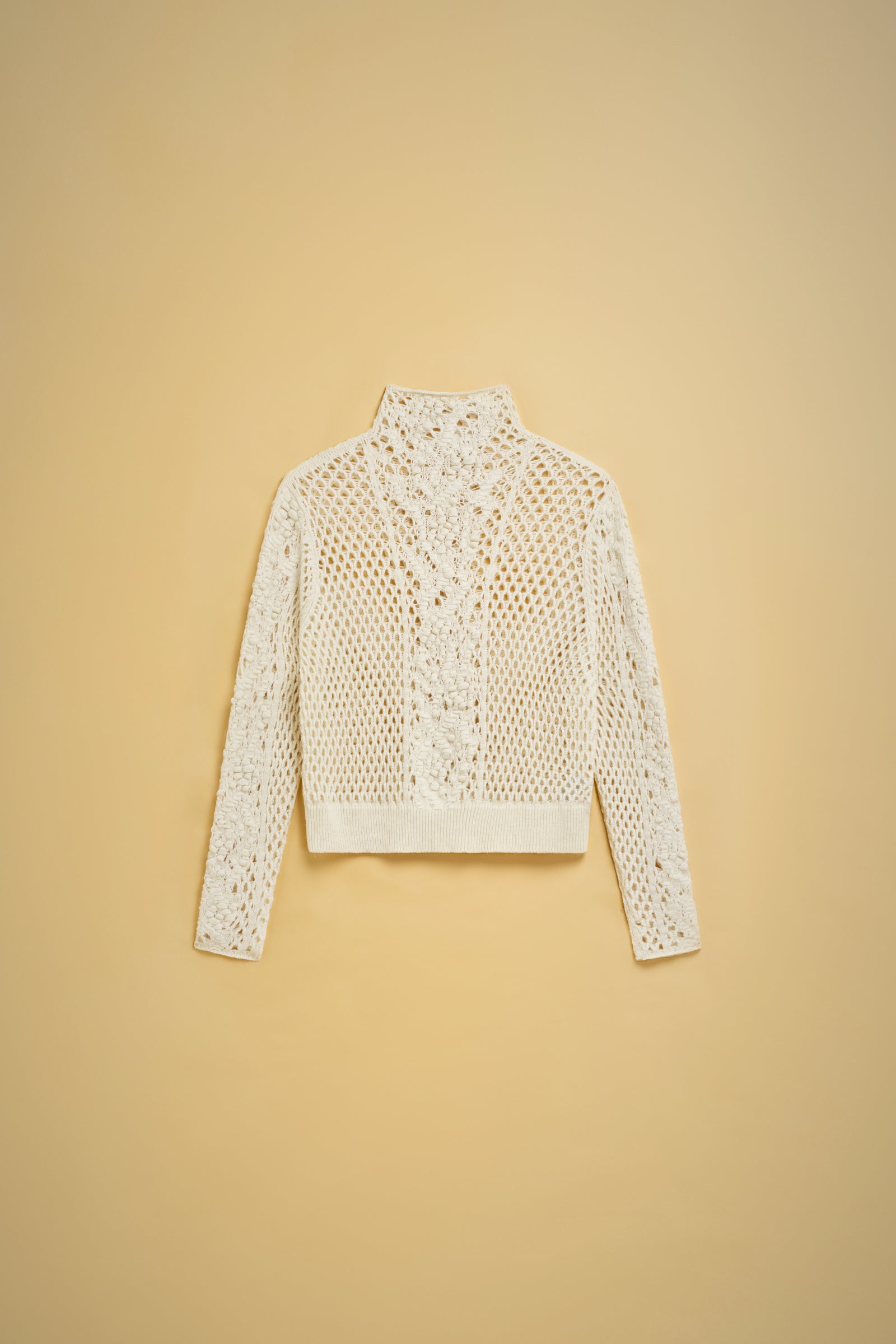 MAGLIA CROCHET CASHMERE RICICLATO