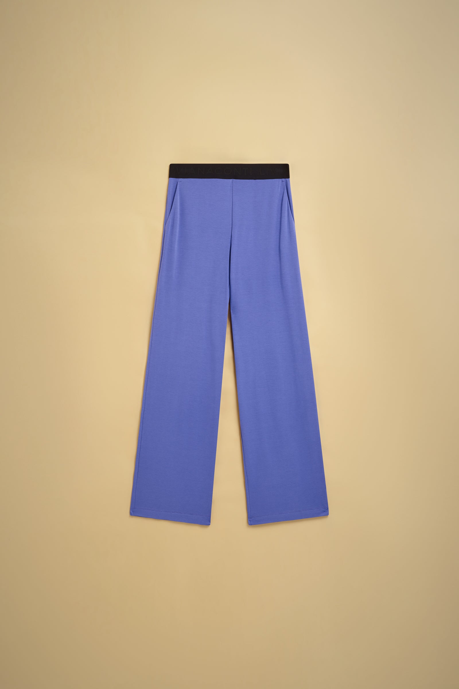 STRETCH JERSEY PALAZZO PANTS