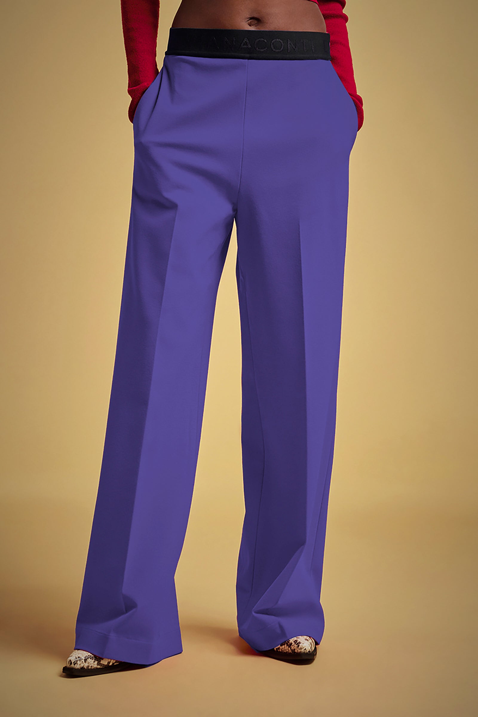 MILANO STITCH PALAZZO TROUSERS