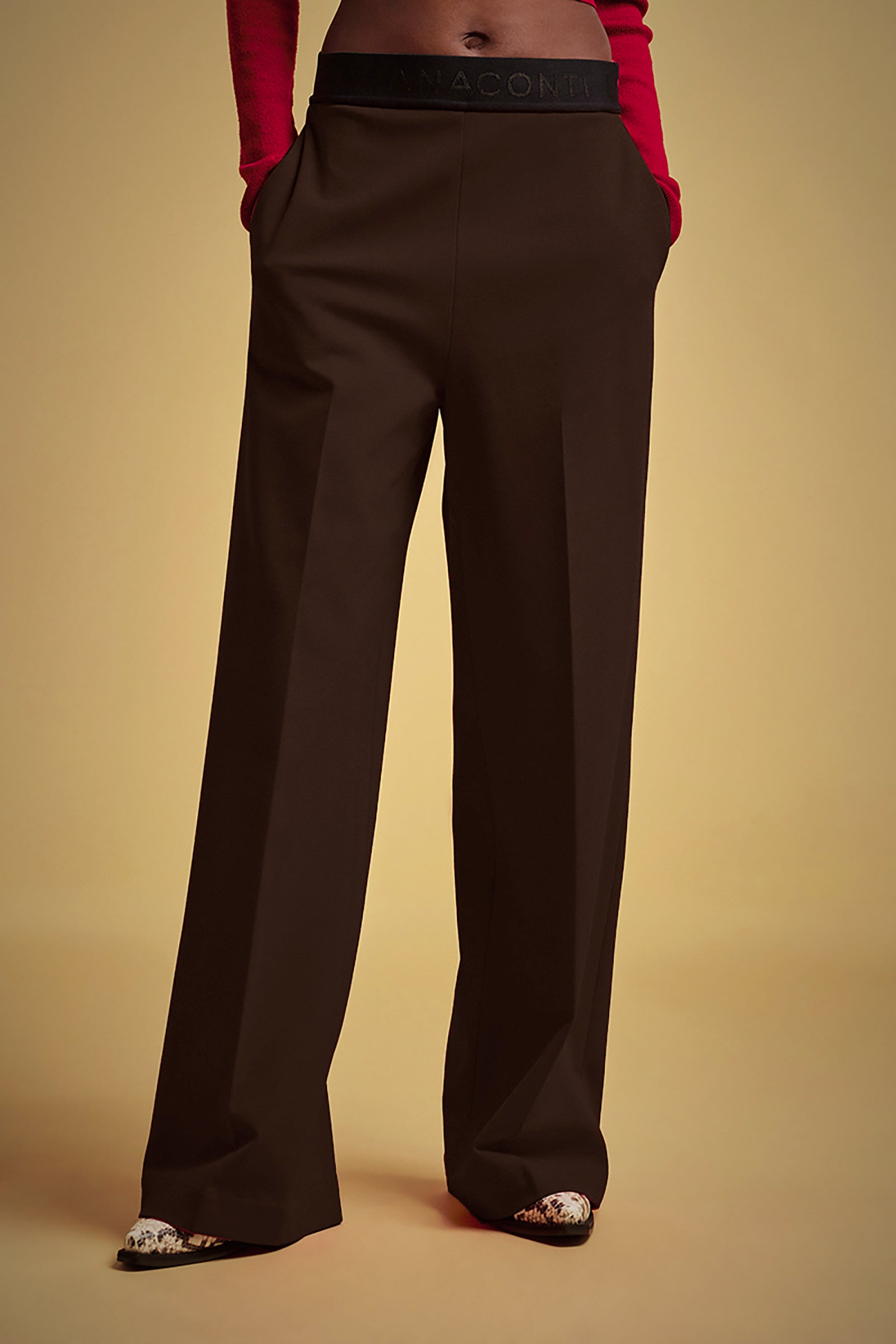 MILANO STITCH PALAZZO TROUSERS