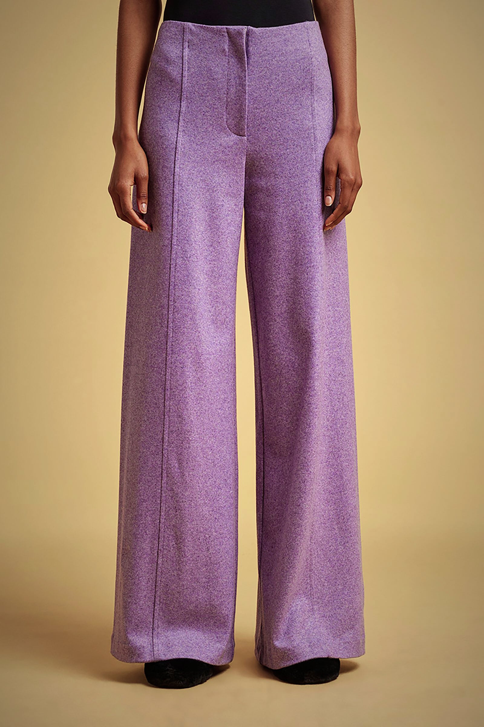 PANTALONI PALAZZO PANNO CASHMERE