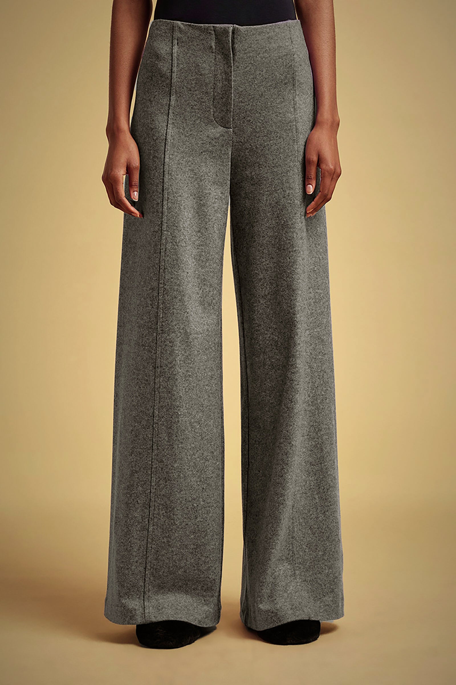 CASHMERE CLOTH PALAZZO PANTS