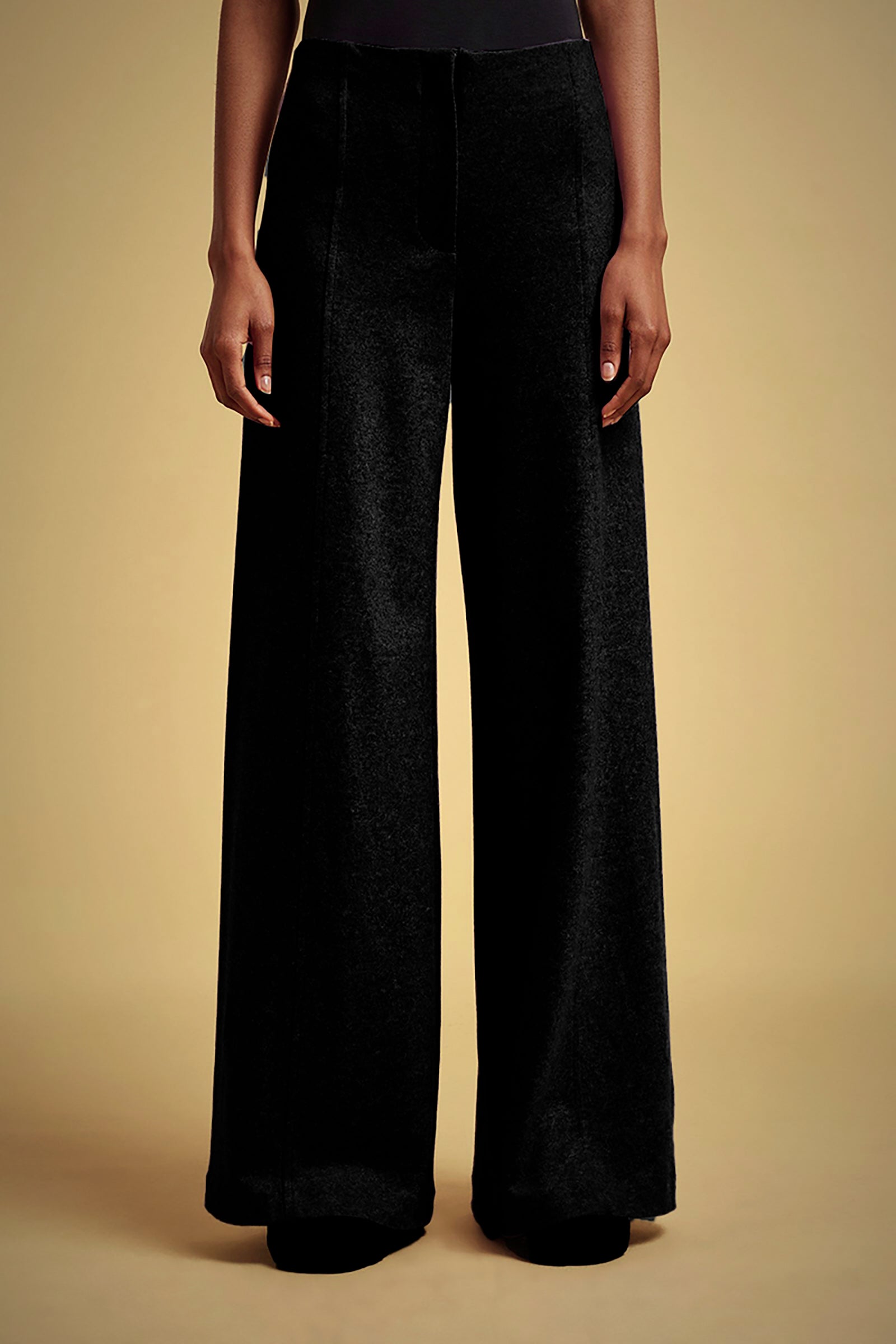 CASHMERE CLOTH PALAZZO PANTS