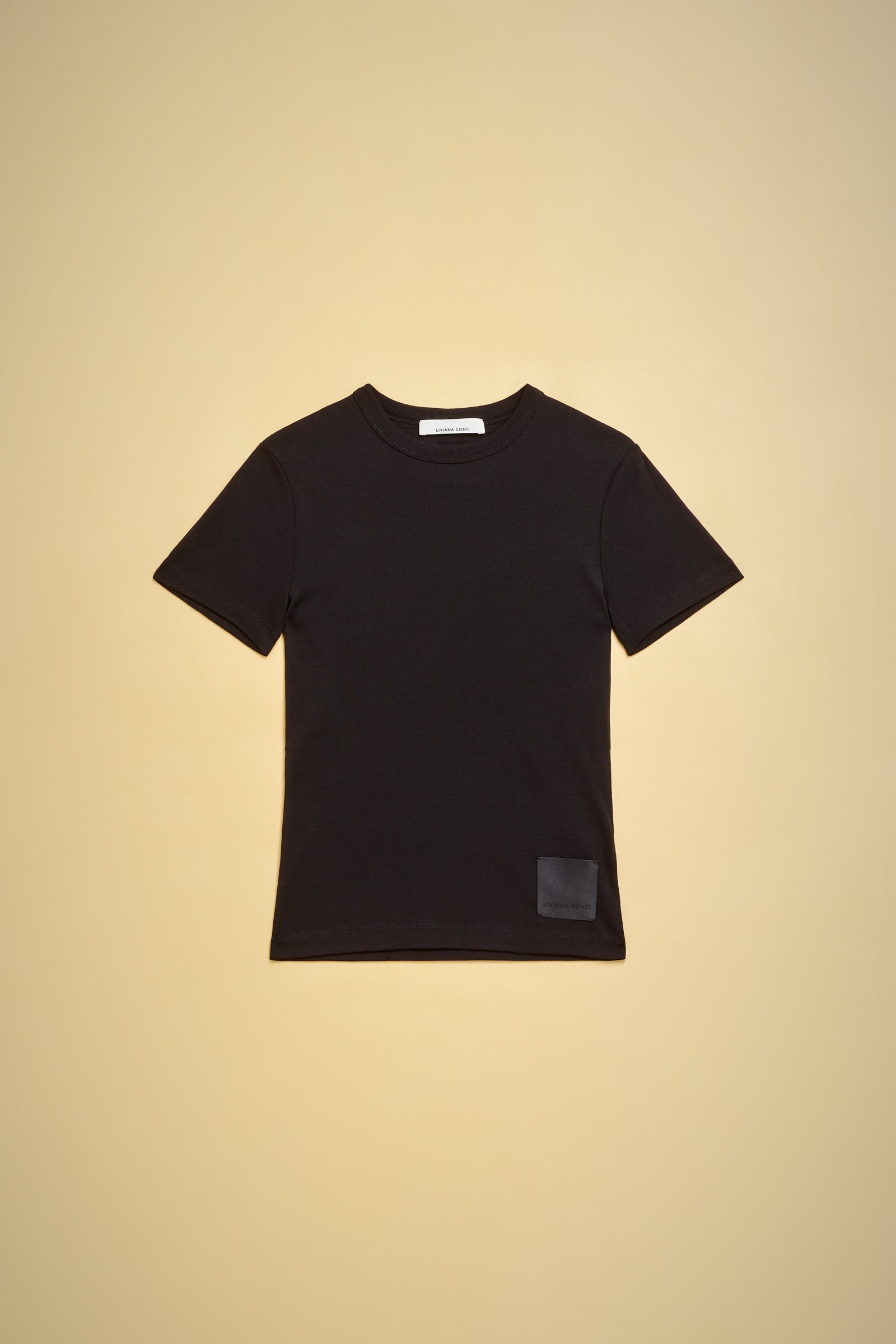 RIBBED COTTON T-SHIRT